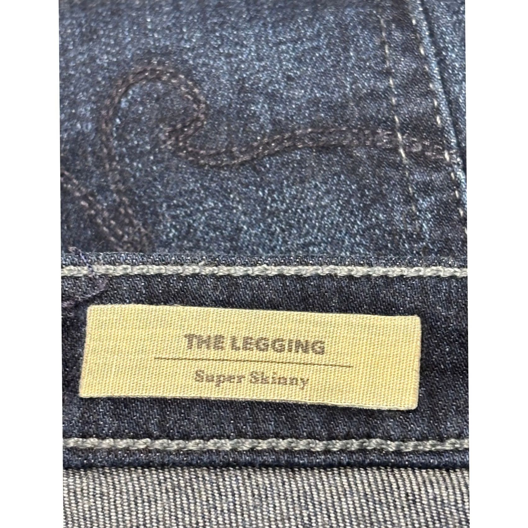 Vintage AG Adriano Goldschmied The Legging Super Skinny Jeans Indigo Blue 27R x L31 USA Women's Jeans Slim Stretch Pockets 5-Pocket Denim Baggy? Size 27" / US 4 / IT 40 - 6 Thumbnail