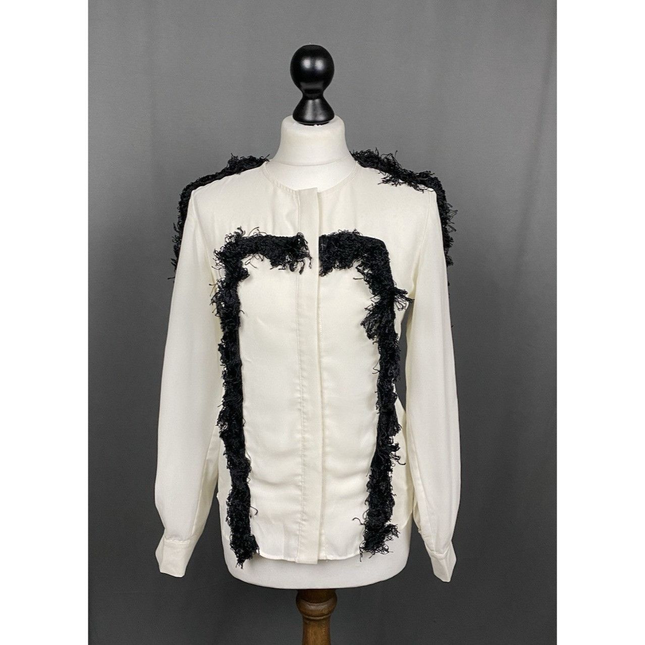 Chloe Chloe Vintage Lace Women's White Longsleeve Silk Shirt Size Size XS / US 0-2 / IT 36-38 - 1 Thumbnail