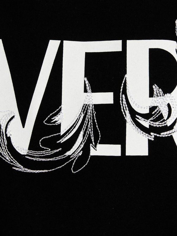 Versace o1y0525 Logo Crewneck T-Shirt in Black Size US M / EU 48-50 / 2 - 2 Thumbnail
