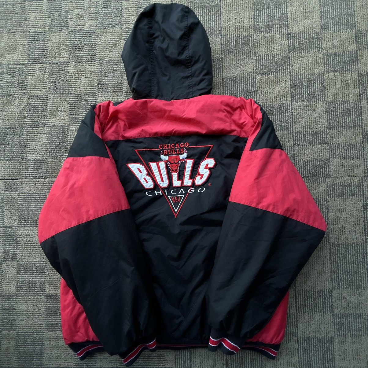 Logo 7 Vintage 90s Chicago Bulls Logo 7 Puffer Jacket Hoodie NBA Size US XL / EU 56 / 4 - 8 Thumbnail