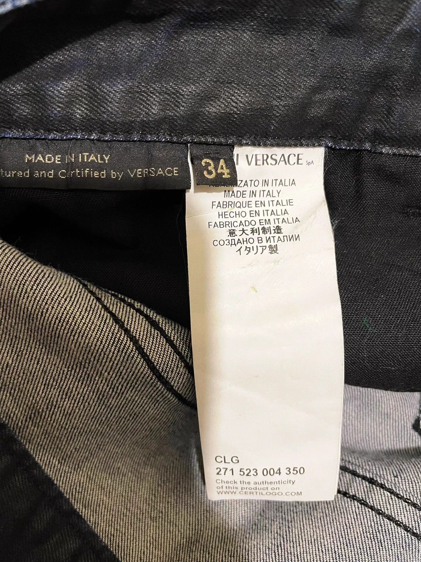 Versace Versace Main Line Men's Denim Pants 34 Size US 34 / EU 50 - 7 Thumbnail
