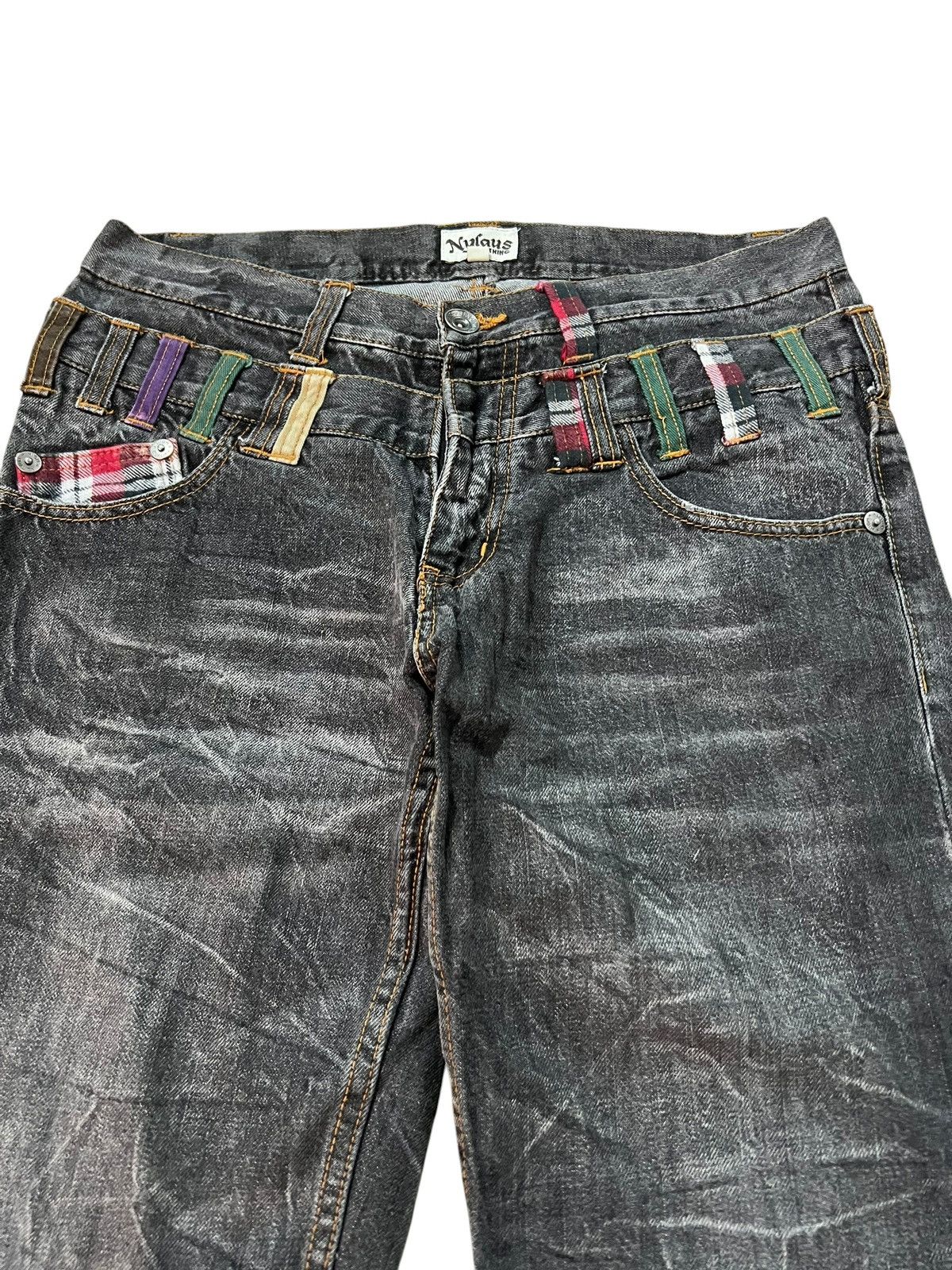 Japanese Brand 💥Double Waist💥Vintage Nylaus Clothing Clawmark If Six Style Size US 31 - 3 Thumbnail