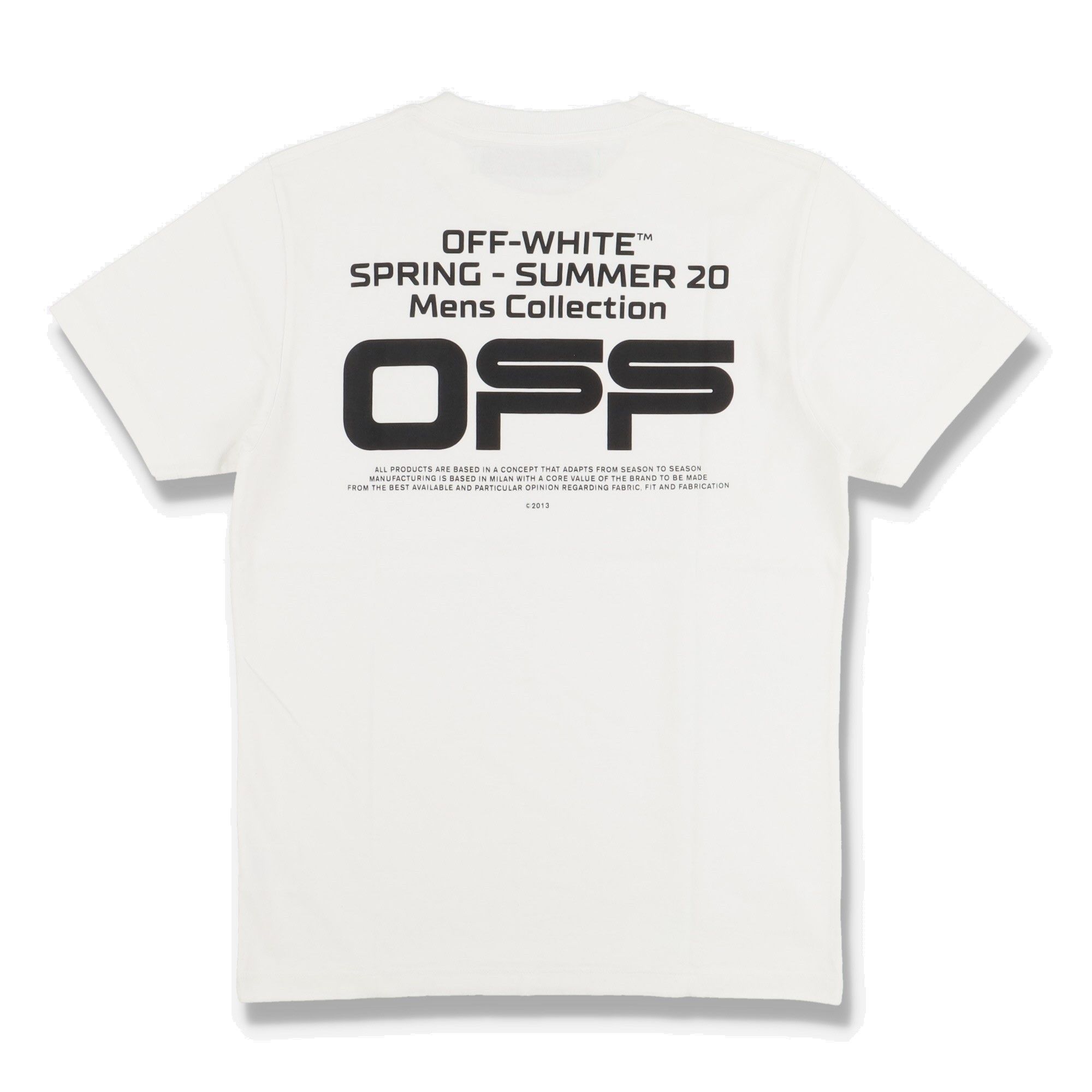 Off-White White Wavy Line Logo T-Shirt Size US M / EU 48-50 / 2 - 1 Thumbnail