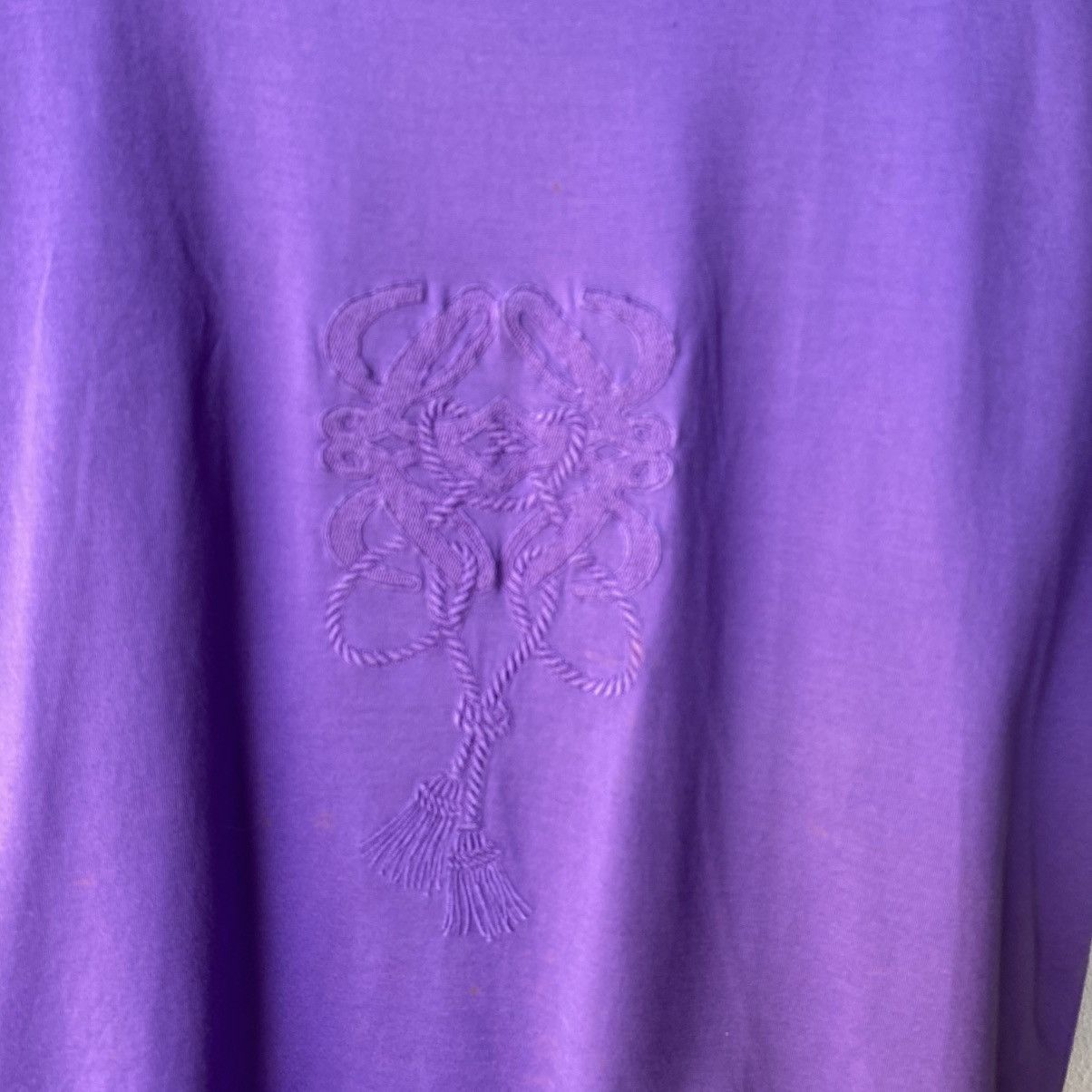 Loewe LOEWE Purple Logo Embroidered Tee Size M / US 6-8 / IT 42-44 - 5 Thumbnail