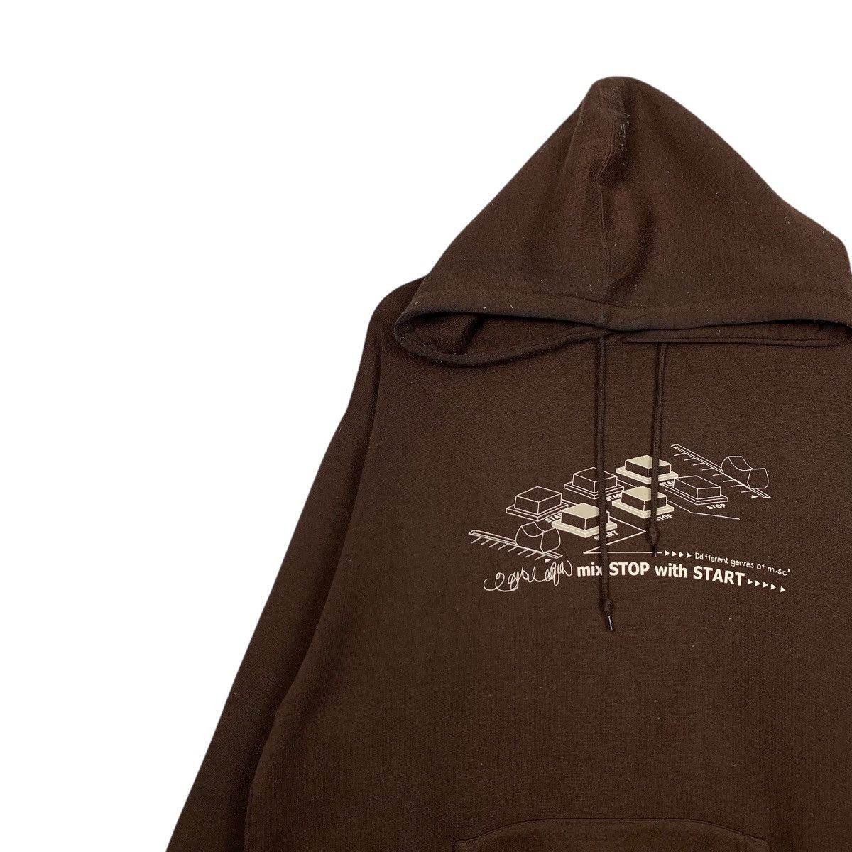 Japanese Brand O.E.B Old England Basic Printed Pullover Hoodies #1749-C77 Size US XL / EU 56 / 4 - 6 Thumbnail