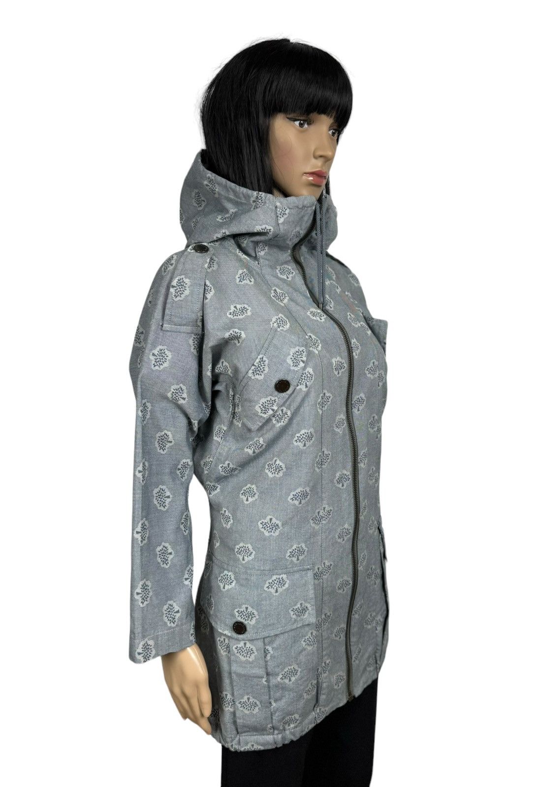 Mulberry Mulberry Monogram Printed Cotton Parka Jacket size US 4 Size S / US 4 / IT 40 - 5 Thumbnail