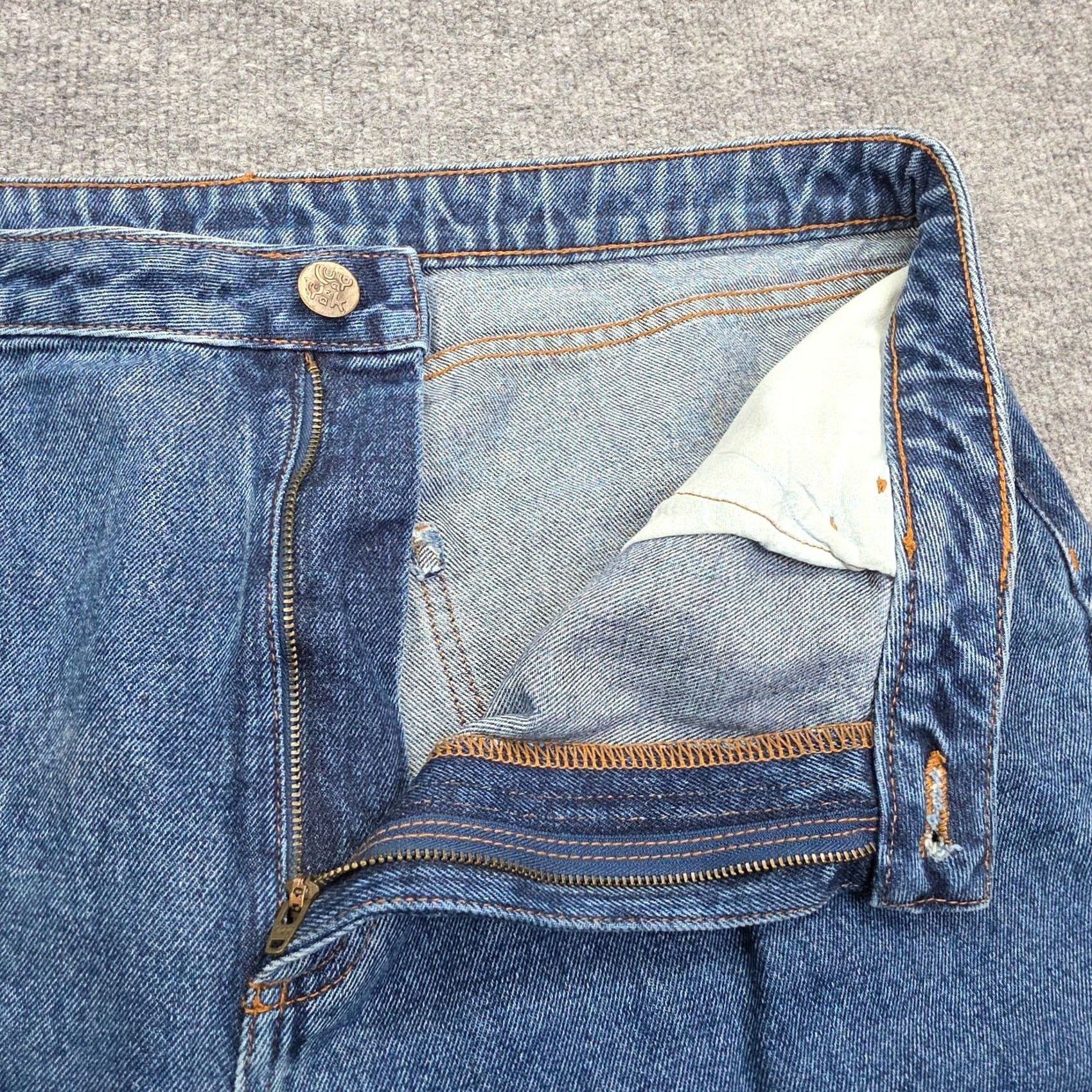 Vintage Lucy and Yak Jeans Womens W36 / L Blue Denim Tapered Relaxed High Rise Jeans Size 25" / US 0 / IT 36 - 7 Thumbnail