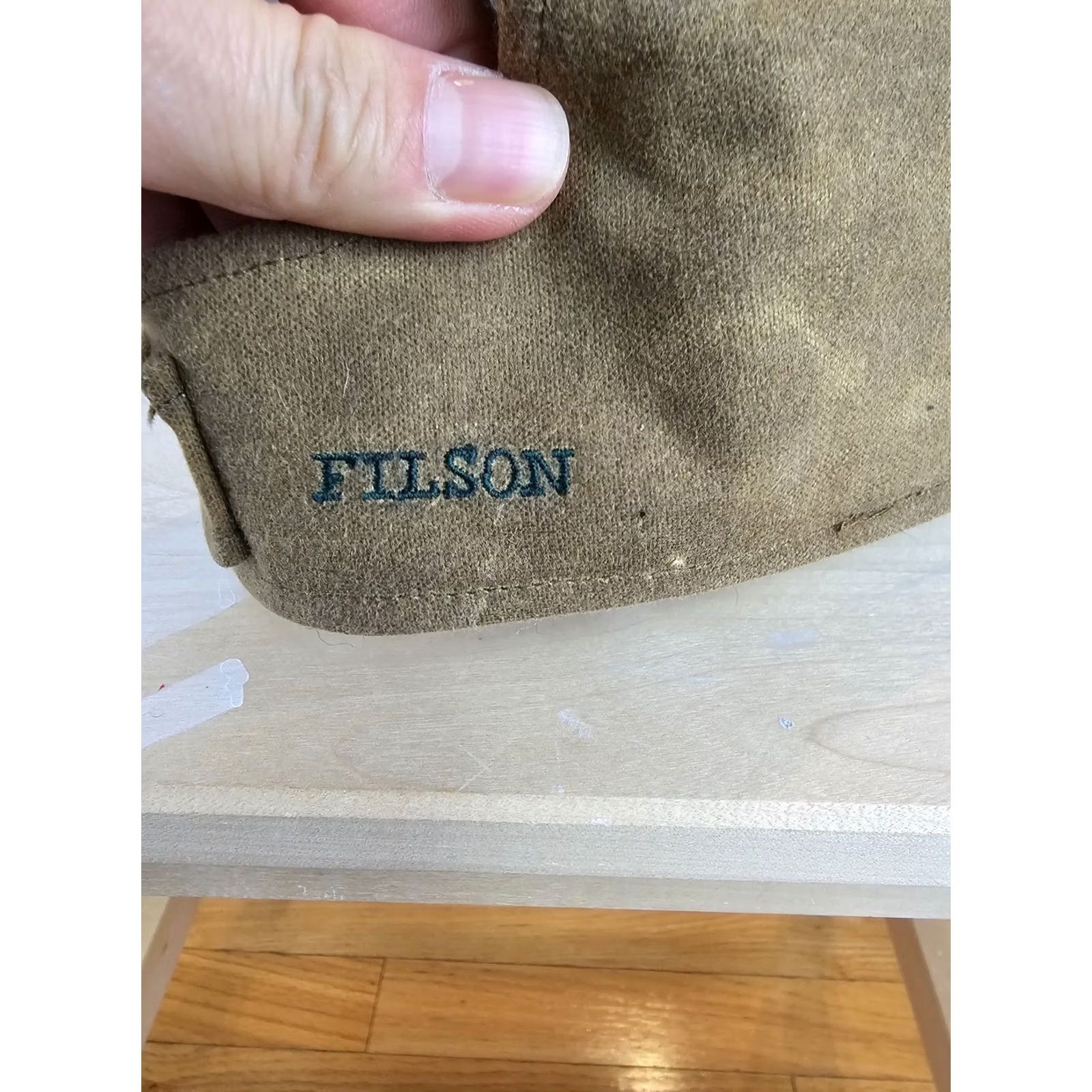 Filson VINTAGE FILSON WAXED CANVAS TIN CLOTH WILDFOWL HAT HUNTING HAT SZ XXLARGE Green Cap Men’s Size ONE SIZE - 3 Thumbnail