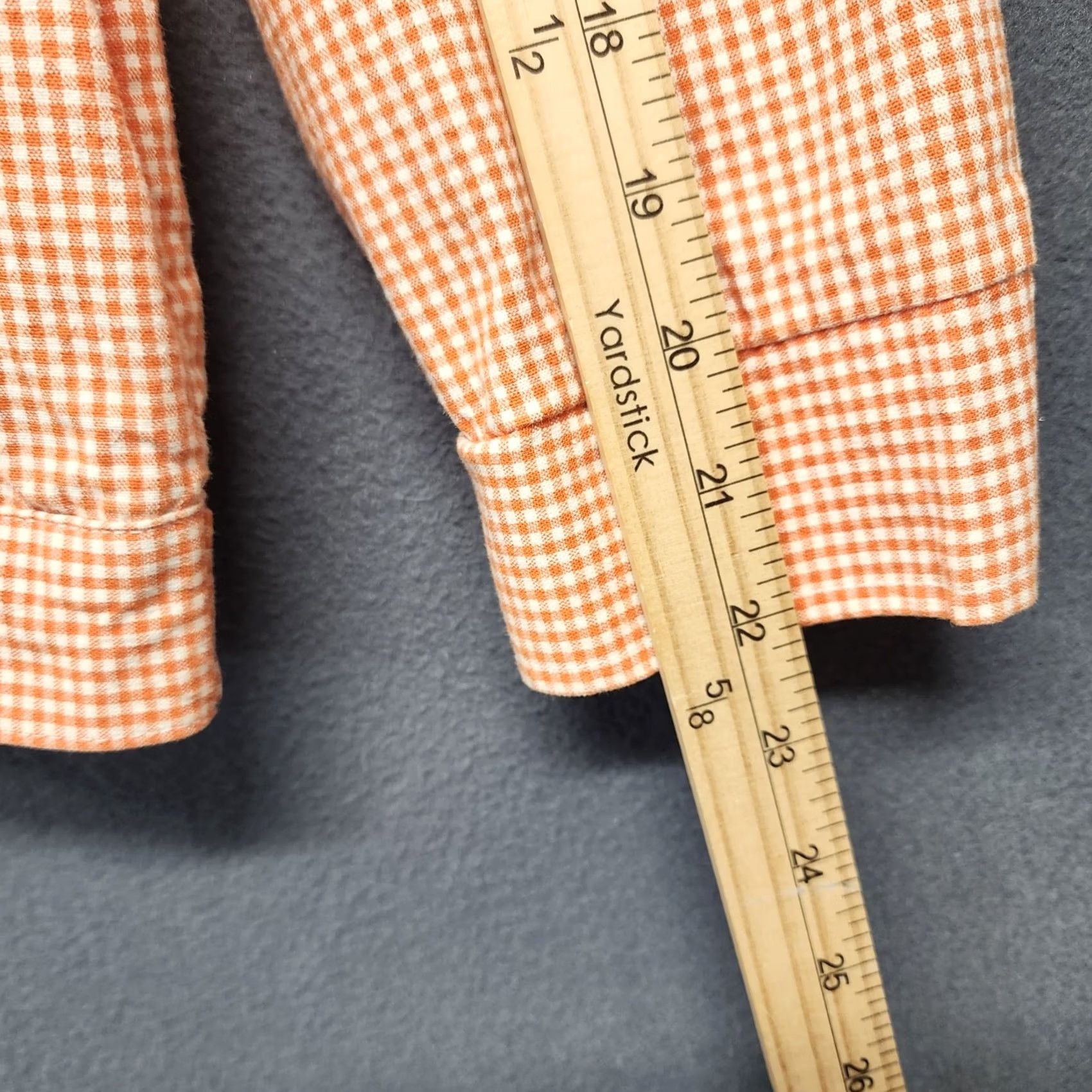 Quacker Factory VINTAGE The Quacker Factory Top Womens 1X Orange Check Floral Embroidered Country Cottage Long Sleeve Button Up Womens Size XL / US 12-14 / IT 48-50 - 7 Thumbnail