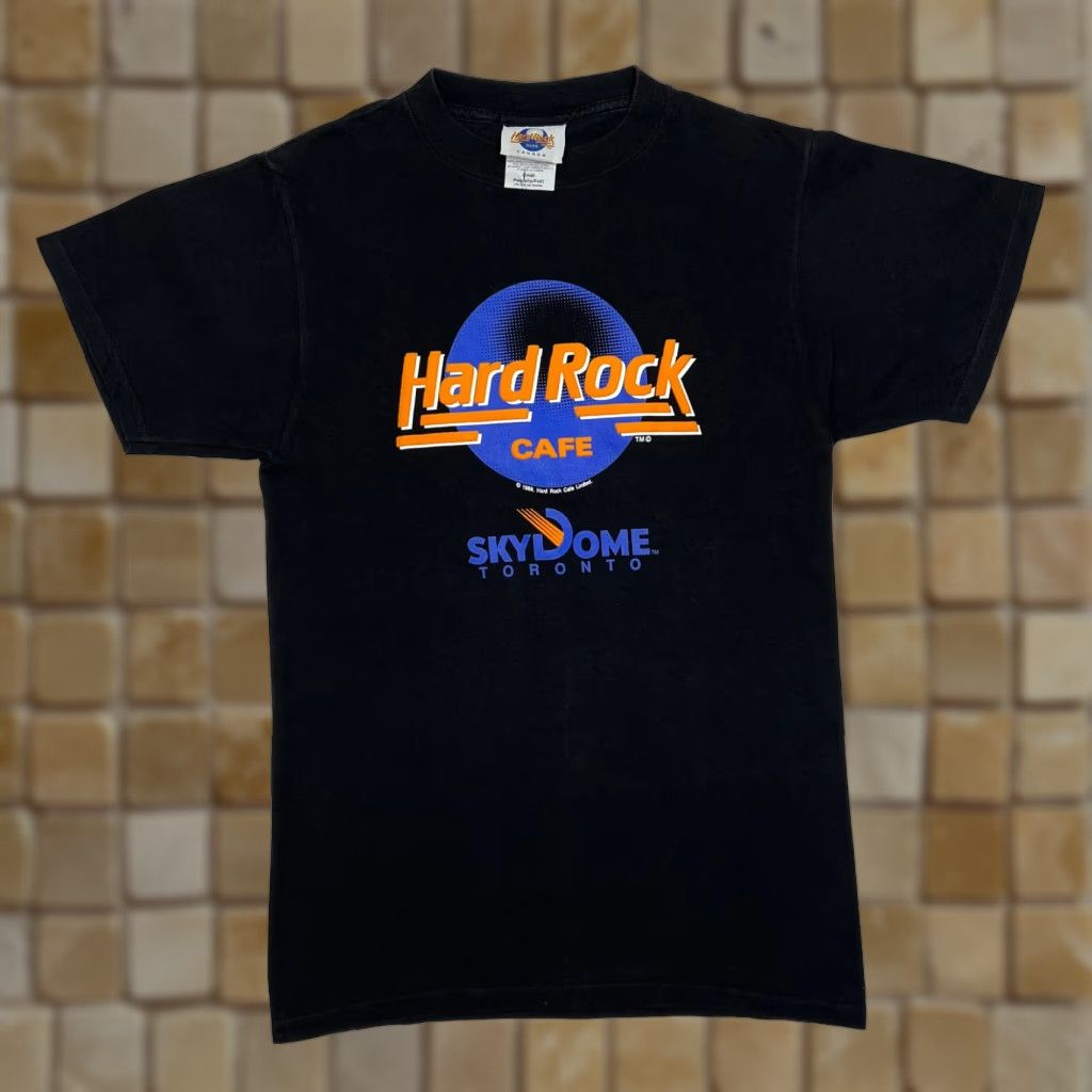 Hard Rock Cafe VINTAGE Hard Rock Cafe T-Shirt Skydome Toronto Souvenir Black Small Mens Graphic Print Shirt Size US S / EU 44-46 / 1 - 1 Thumbnail