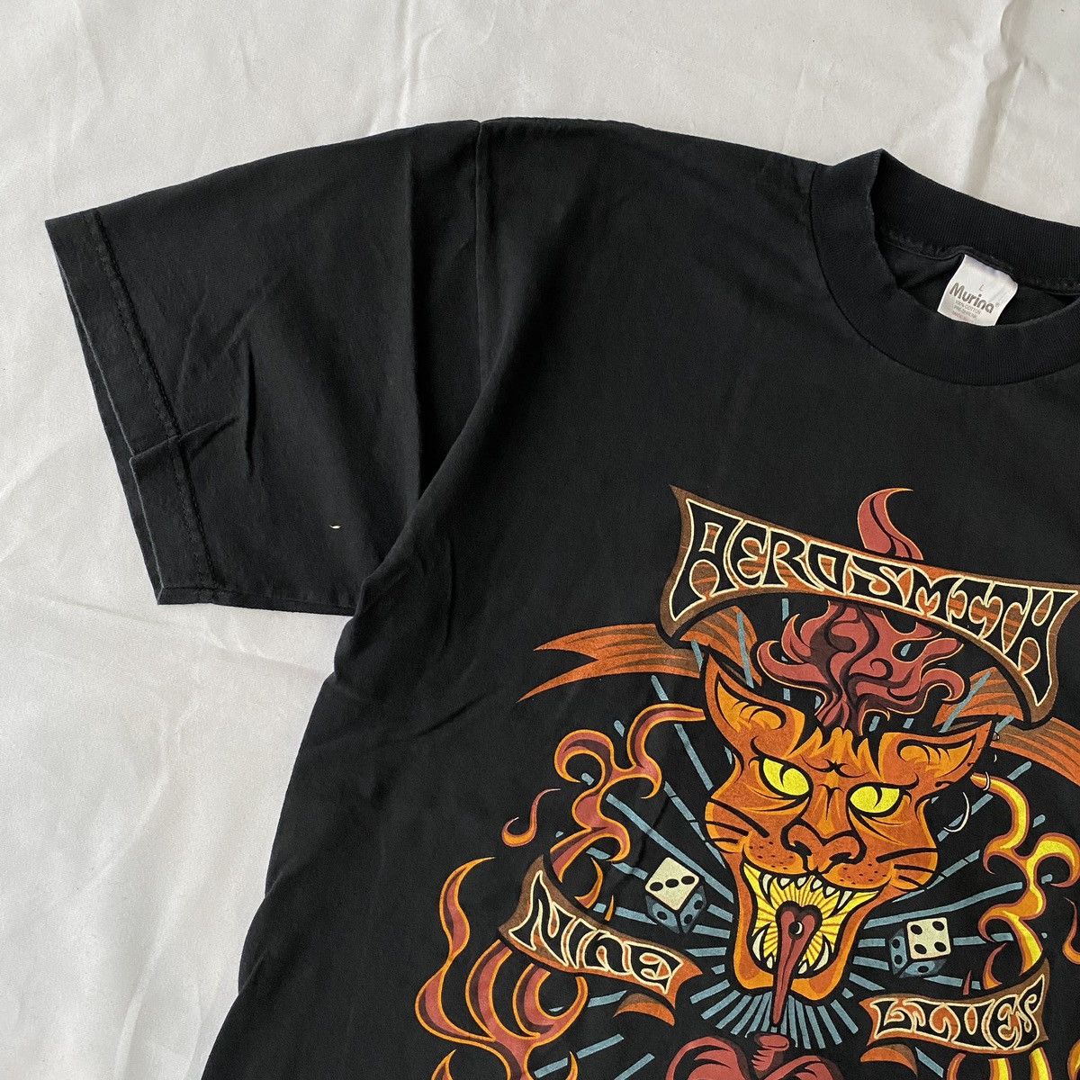 Band Tees × Vintage Vintage 1997 Aerosmith Nine Lives Tour T-Shirt Size US L / EU 52-54 / 3 - 3 Thumbnail