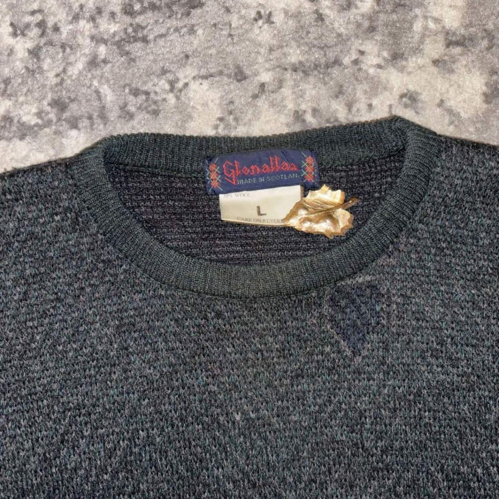 Other Vintage Glenallan Made in Scotland Wool Knit Sweater Size US L / EU 52-54 / 3 - 4 Thumbnail