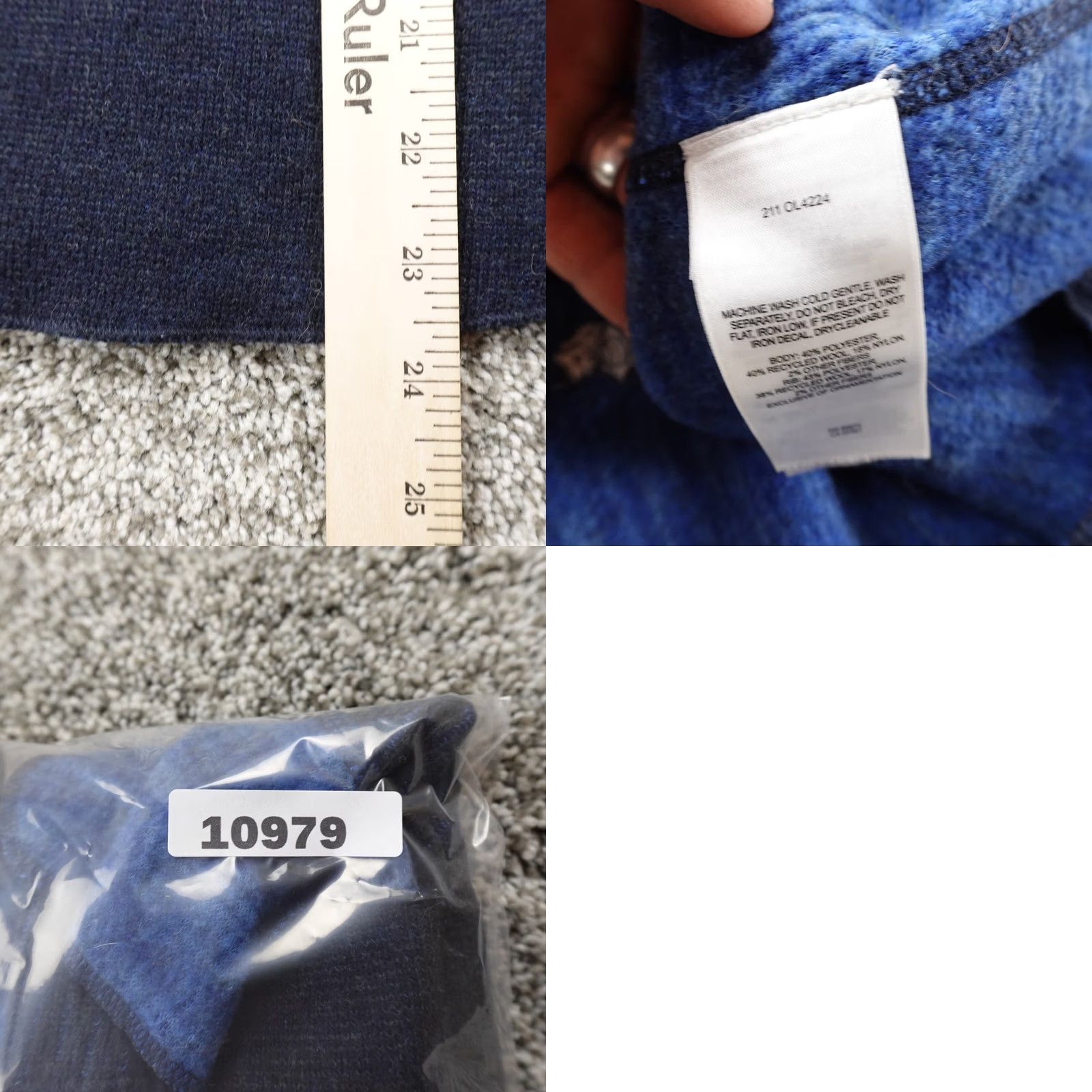 Mountain Hardwear Mountain Hardwear Sweater Womens S Blue Wool Waffle Knit Pullover Sweatshirt Size S / US 4 / IT 40 - 8 Thumbnail