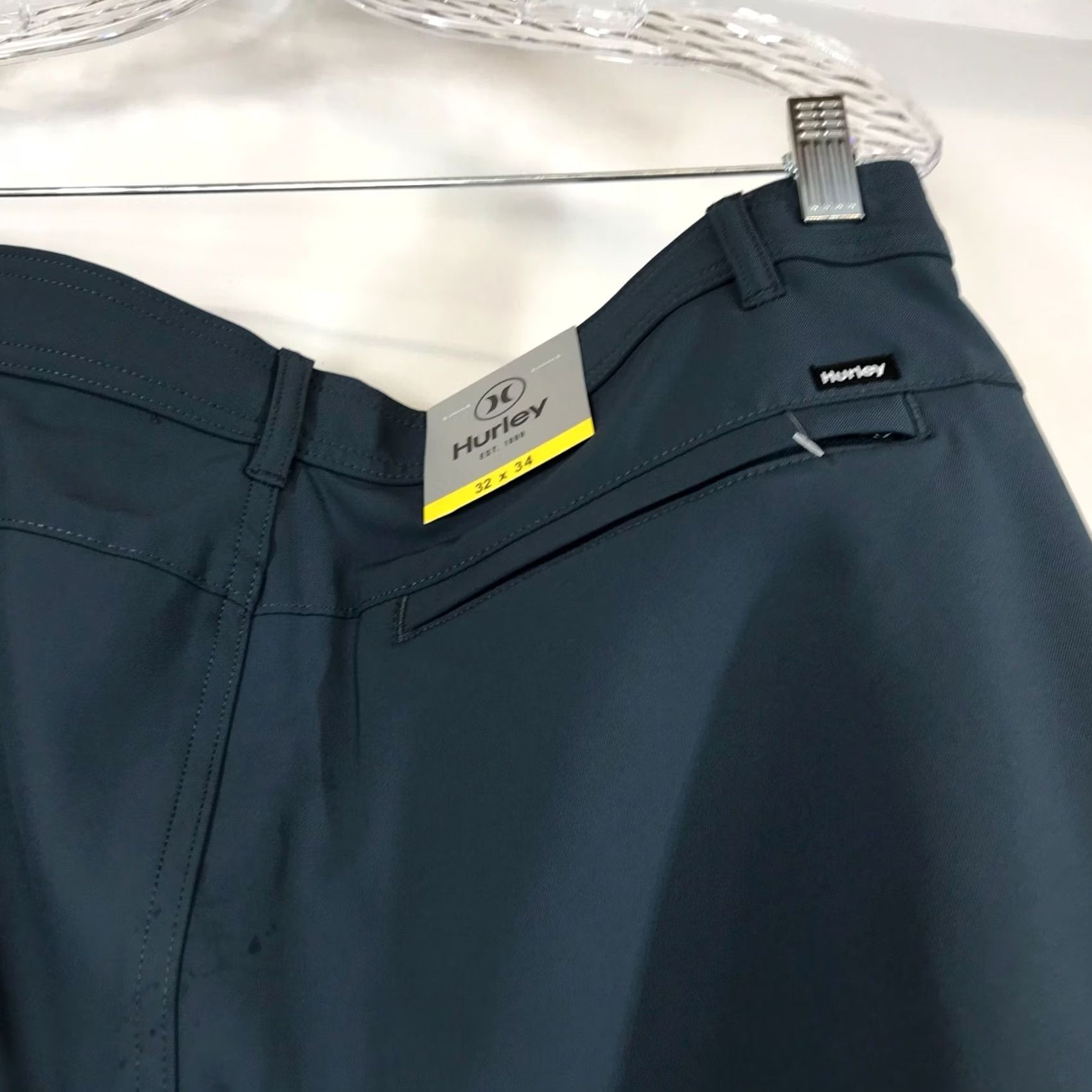 Hurley Hurley Mens 32 X 34Blue Polyester Blend Casual Golf Pants Size US 32 / EU 48 - 4 Thumbnail