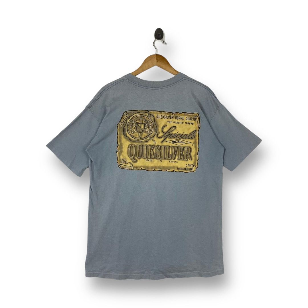 Quiksilver Vintage distressed QUIKSILVER Surfing back hit tee Size US M / EU 48-50 / 2 - 1 Thumbnail