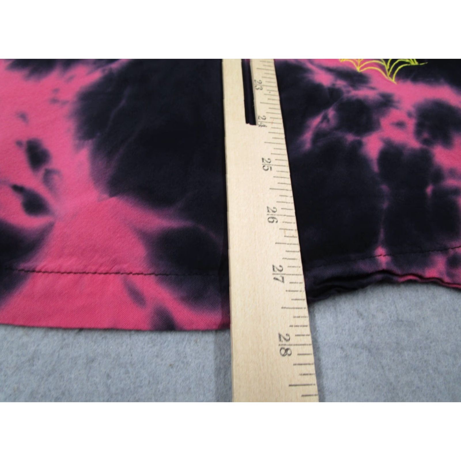 Disney Disney Men's Medium Pink Tie Dye Button-Up Shirt with Loop Collar - Halloween Hawaiian Style Size US M / EU 48-50 / 2 - 7 Thumbnail