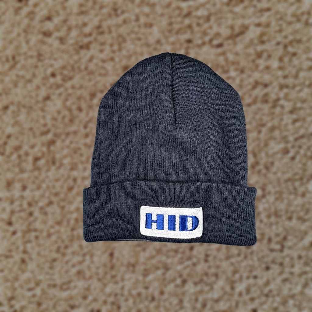 Port & Company Port & Company Hat Beanie Mens One Size Black HID Logo Knit Winter Workwear Size ONE SIZE - 1 Thumbnail