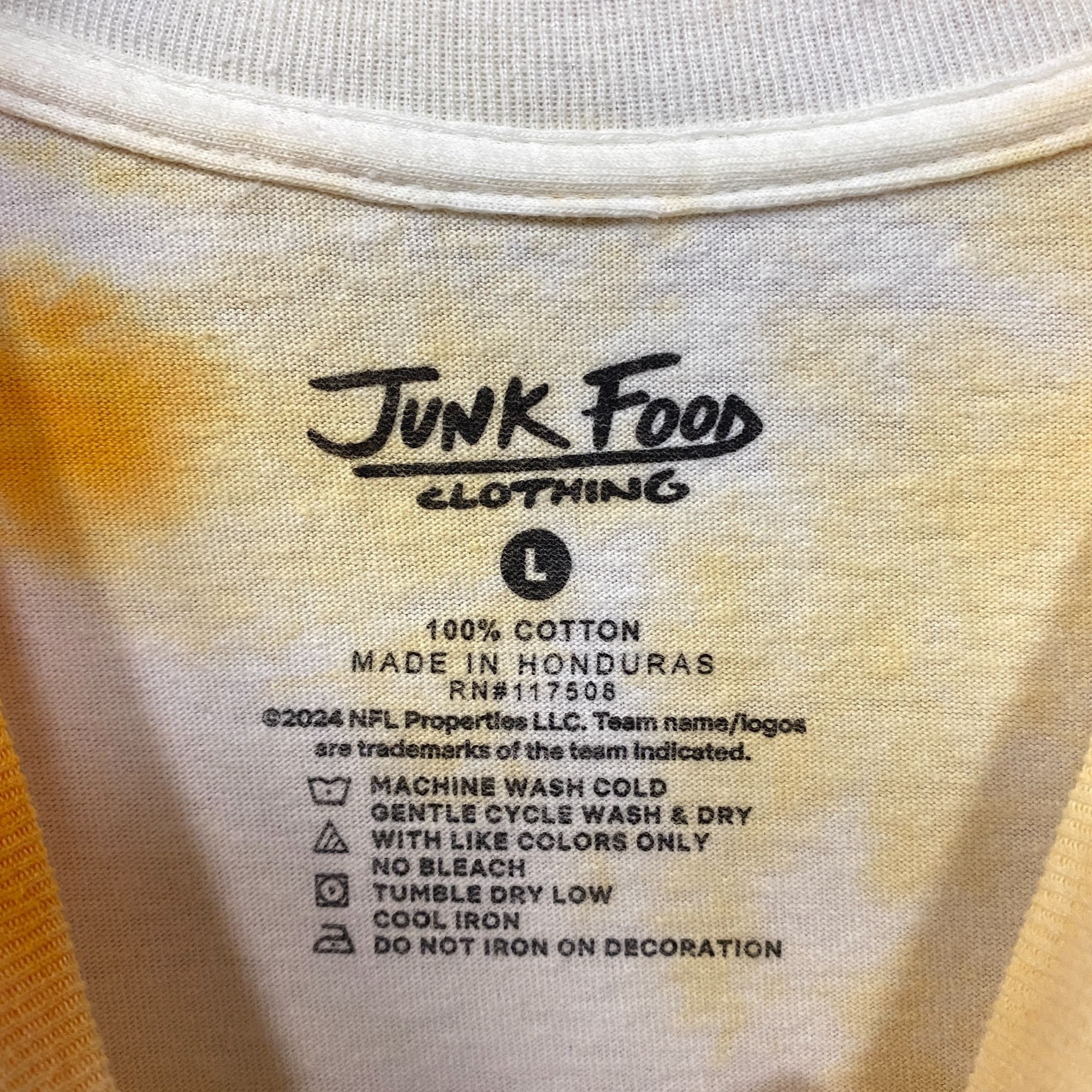 Junk Food Junk Food Pittsburgh Steelers Football Tie Dye T-Shirt Large Size US L / EU 52-54 / 3 - 4 Thumbnail