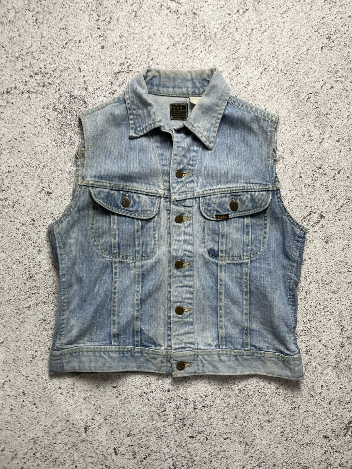 Lee Union made lee riders denim vest vintage denim Size US M / EU 48-50 / 2 - 2 Thumbnail