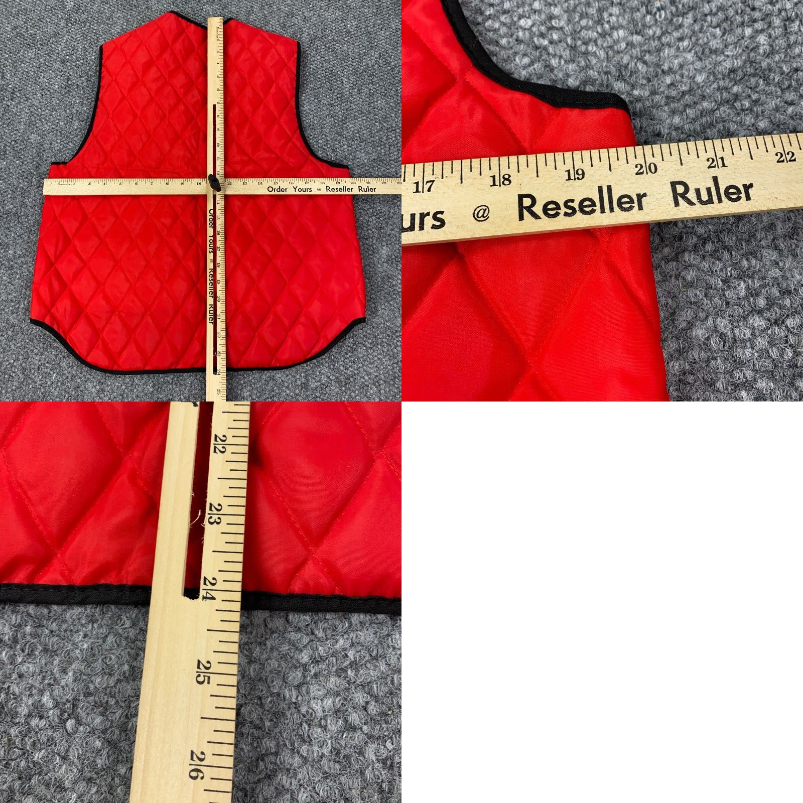 Layer 8 VINTAGE Unbranded Vest Mens Quilted Middle Red Polyester Full Zip Pocket Lightweight Regular Size US M / EU 48-50 / 2 - 8 Thumbnail