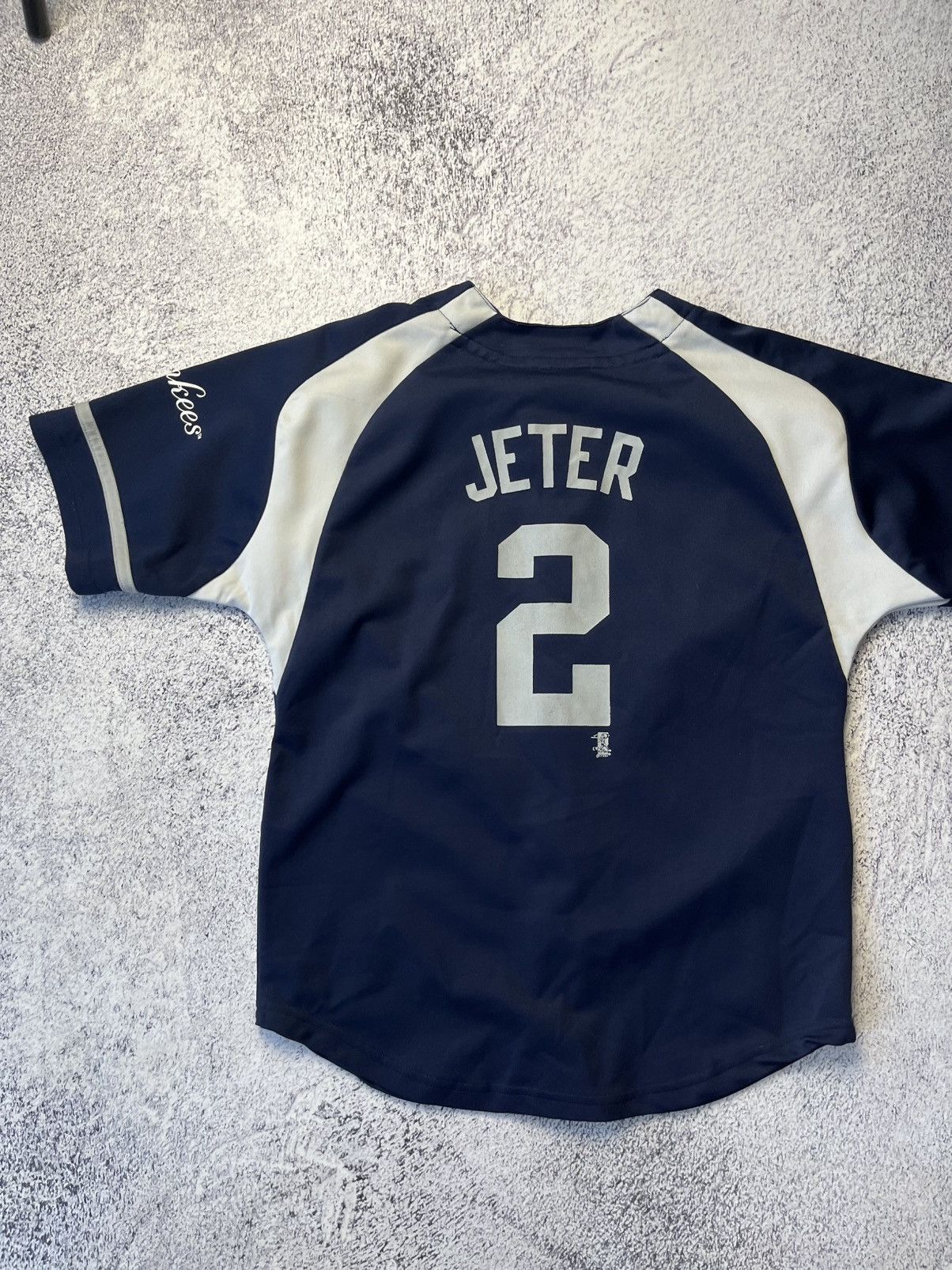 New York Yankees Vintage Adidas New York Yankees Junior Jersey #2 Jeter Size US XS / EU 42 / 0 - 15 Thumbnail