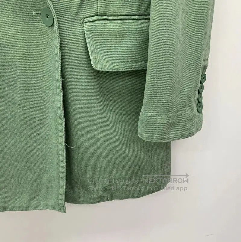 Max Mara MaxMara Green Cotton Women's Jacket . Size XS / US 0-2 / IT 36-38 - 4 Thumbnail