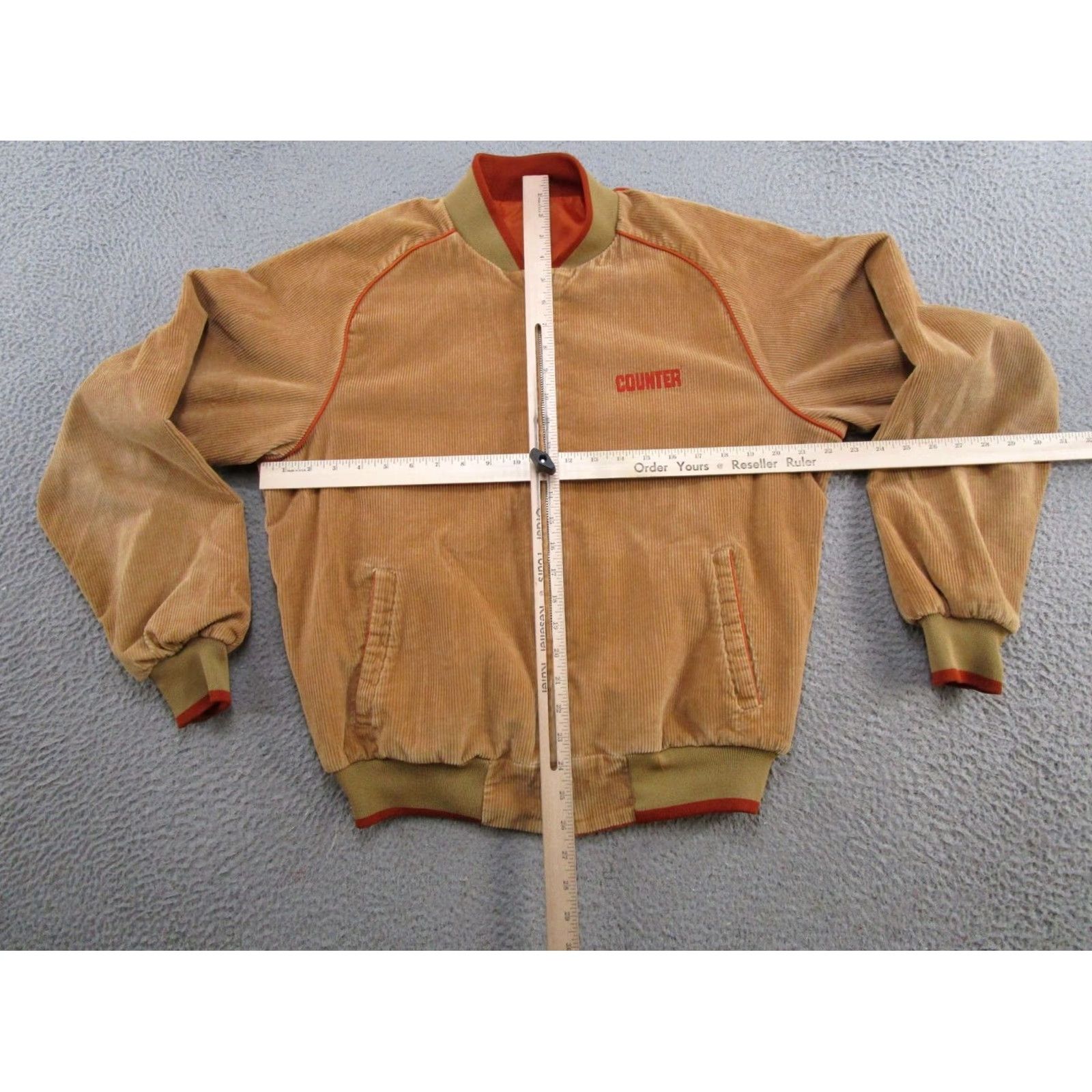 Logo 7 VINTAGE Swingster Jacket Men L Brown Corduroy Reversible Logo Bomber 90s Style Old School Seasonal Size US L / EU 52-54 / 3 - 5 Thumbnail