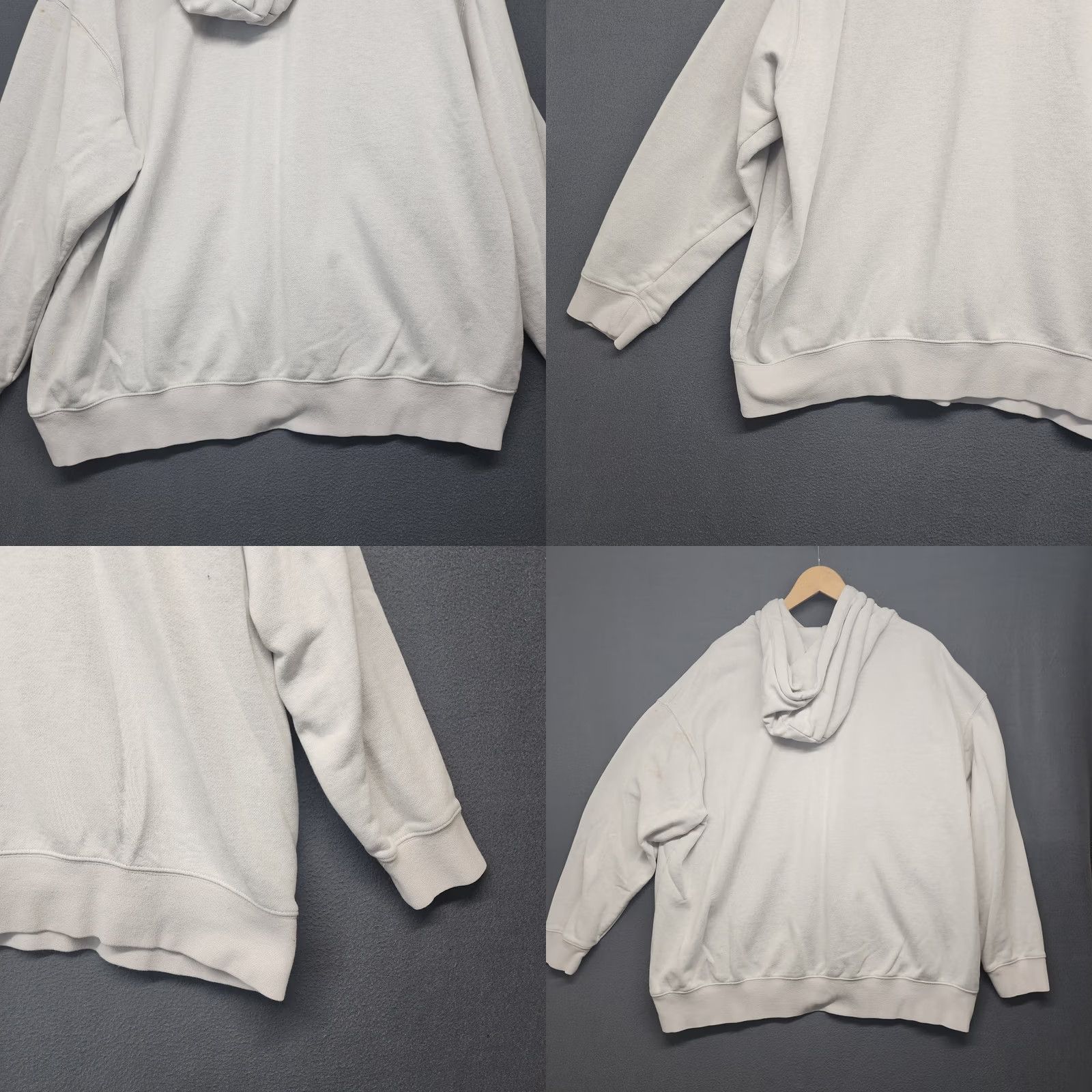 Nike VINTAGE Nike Hoodie Mens XL Center Swoosh White Womens? Size US XL / EU 56 / 4 - 9 Thumbnail