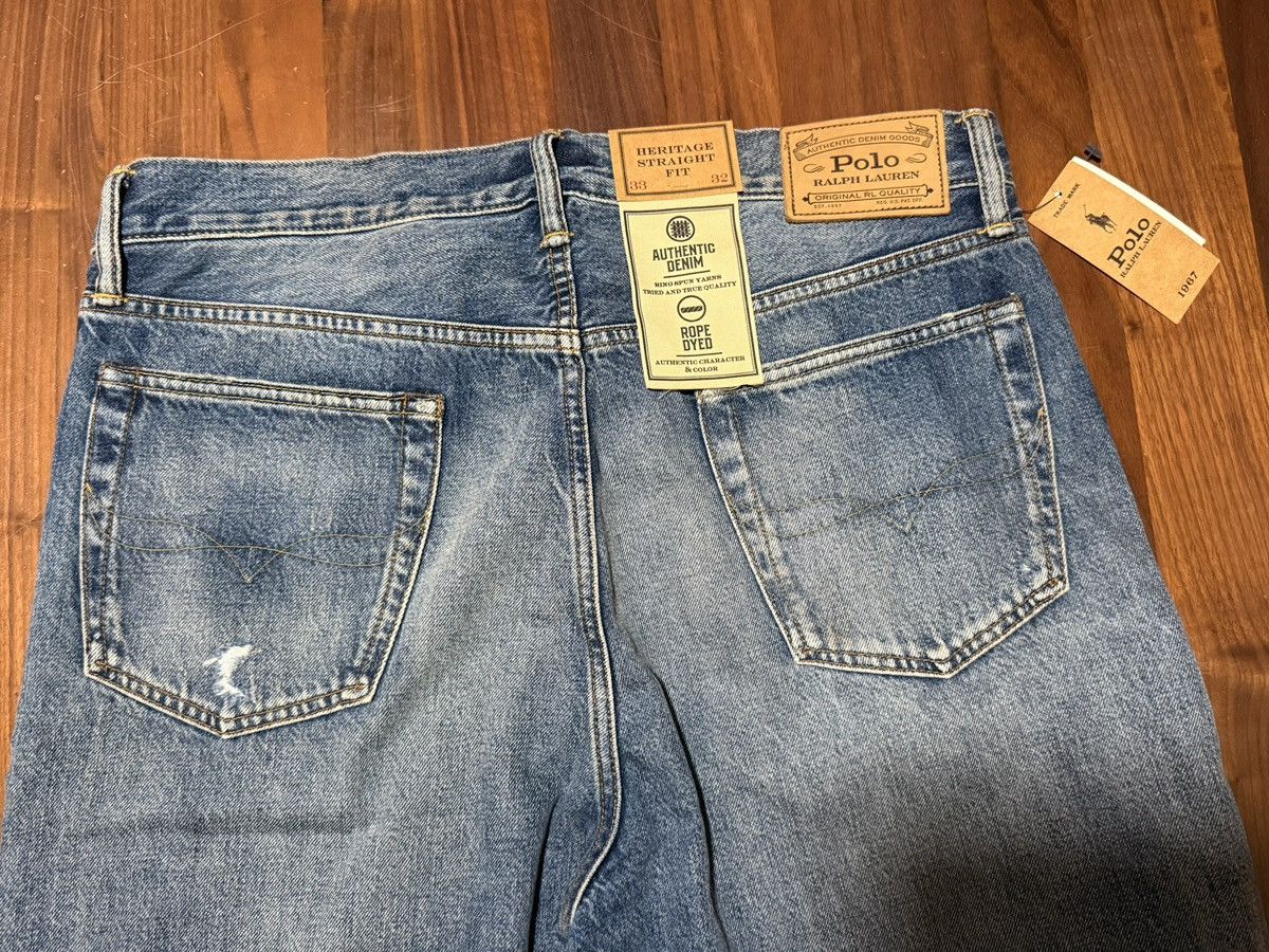 Polo Ralph Lauren Polo Ralph Lauren Heritage Straight Distressed Jean Sz 33/32 Size US 33 - 13 Thumbnail