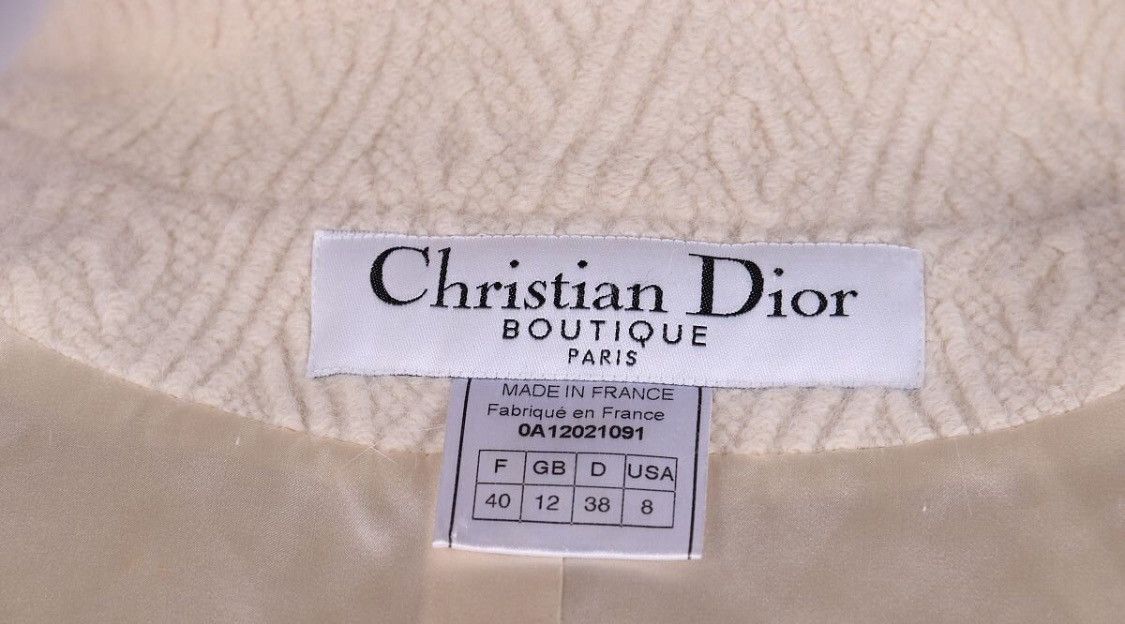 Dior Christian Dior Galliano FW2000 Wool Angora Pattern Jacket Size M / US 6-8 / IT 42-44 - 6 Thumbnail