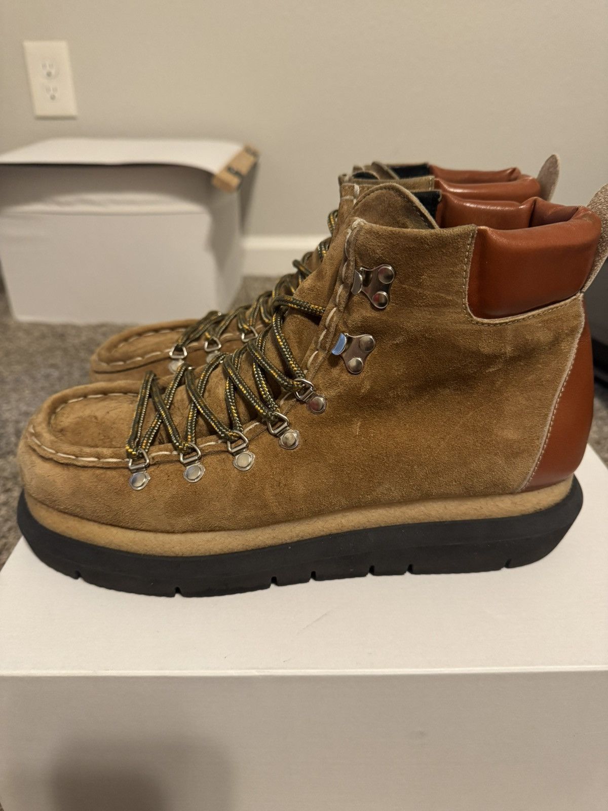 Sacai Sacai size 43 lace up leather boots Size US 10.5 / EU 43-44 - 3 Thumbnail