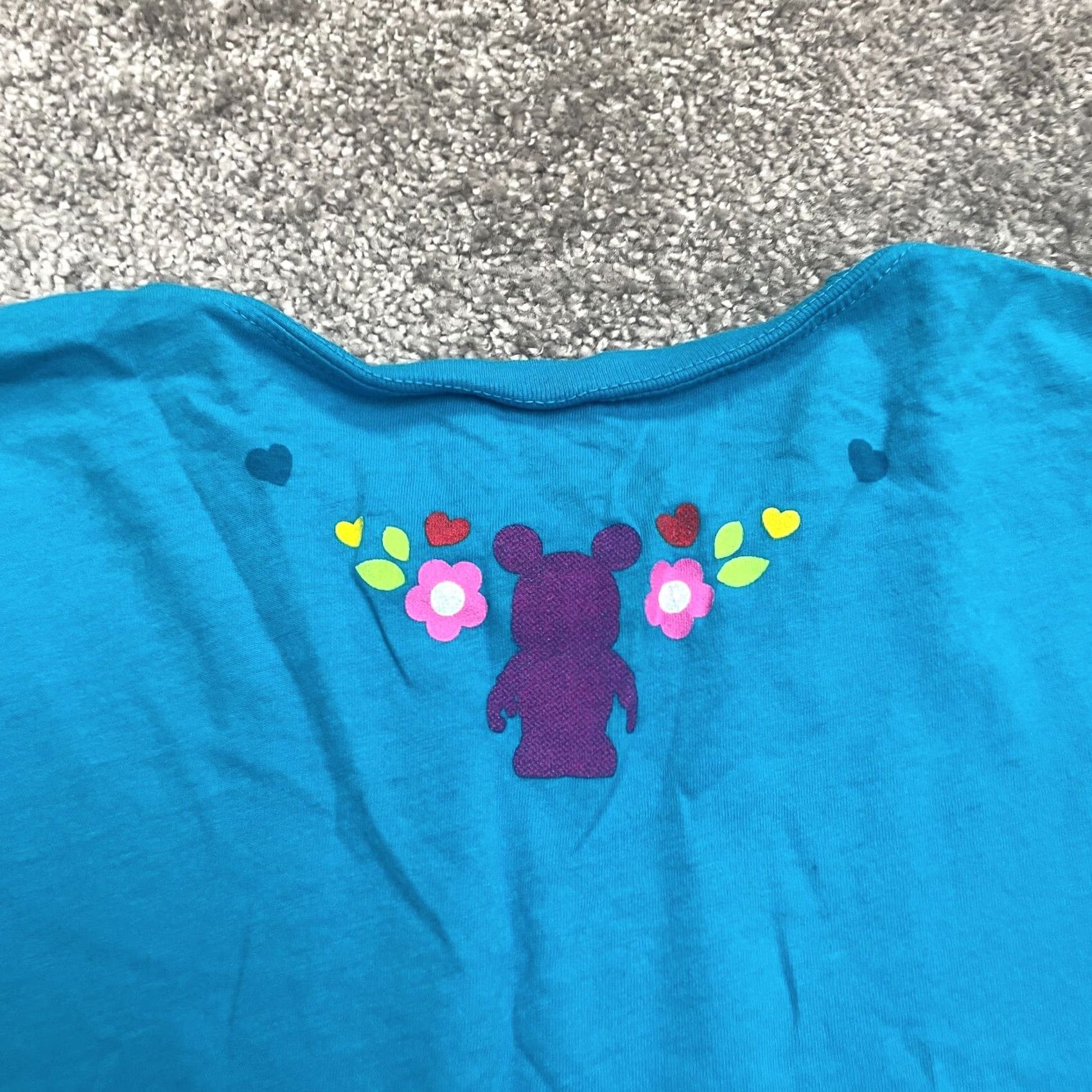 Disney Disney Mickey Mouse Vinylmation Graphic T-Shirt Juniors S Blue Crew Neck Tee Womens Shirt Short Sleeve Cartoon 90s Style Disney Shirt Size S / US 4 / IT 40 - 4 Thumbnail