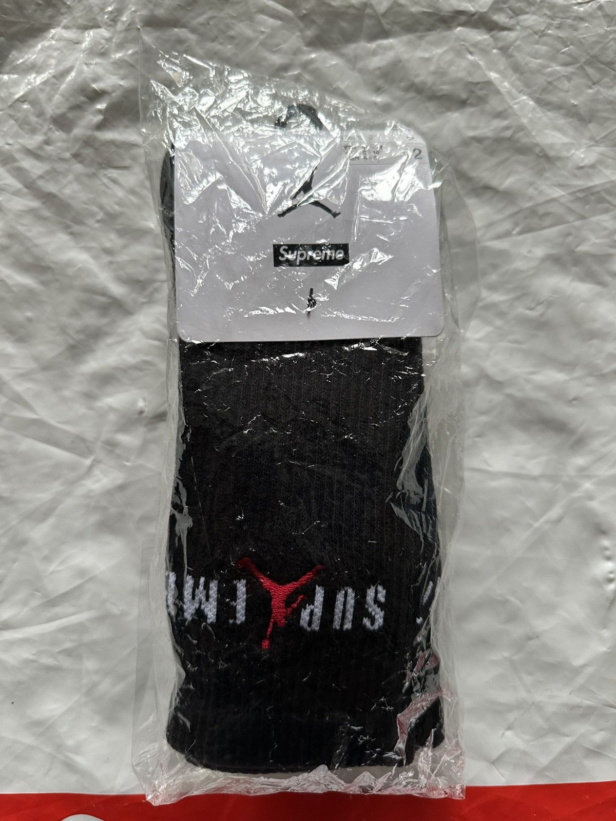Jordan Brand × Supreme Supreme Jordan Socks 2 pack 4 Socks Size ONE SIZE - 8 Thumbnail
