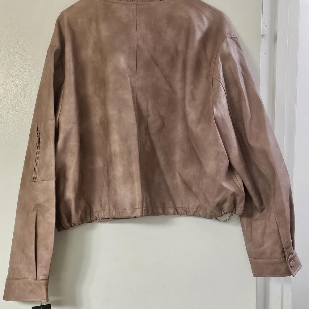 Designer Andrew Marc New York Women’s Soft Pink Suede Jacket Sz L Size L / US 10 / IT 46 - 3 Thumbnail