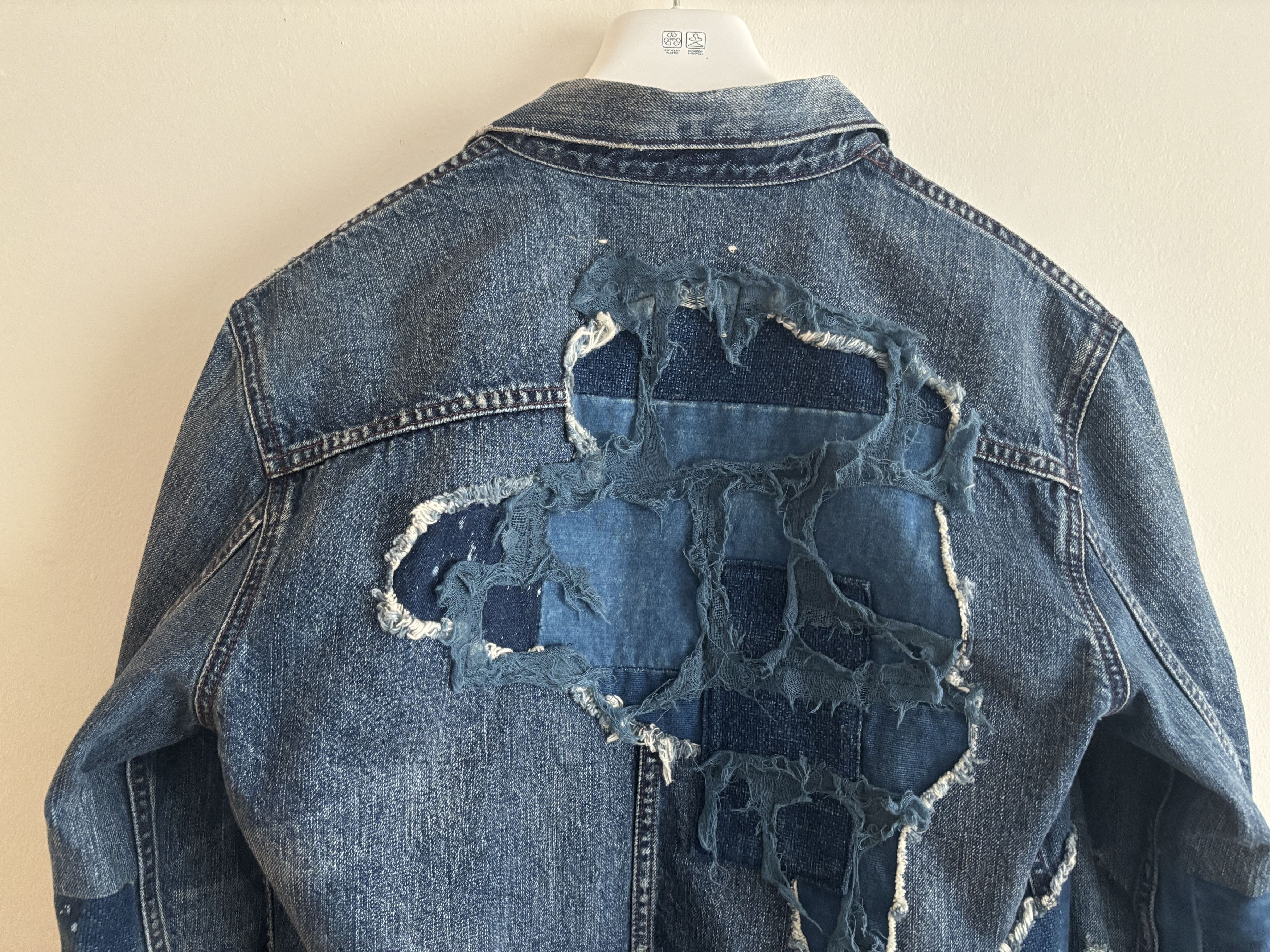 Levi's Made & Crafted Boro Patchwork Blue Denim Type IV Trucker Jacket - Medium Size US M / EU 48-50 / 2 - 8 Thumbnail