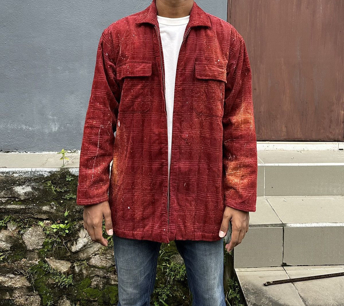 Kansai Yamamoto 👹Kansai Yamamoto Paint Splatter Corduroy Jacket Size US L / EU 52-54 / 3 - 3 Thumbnail