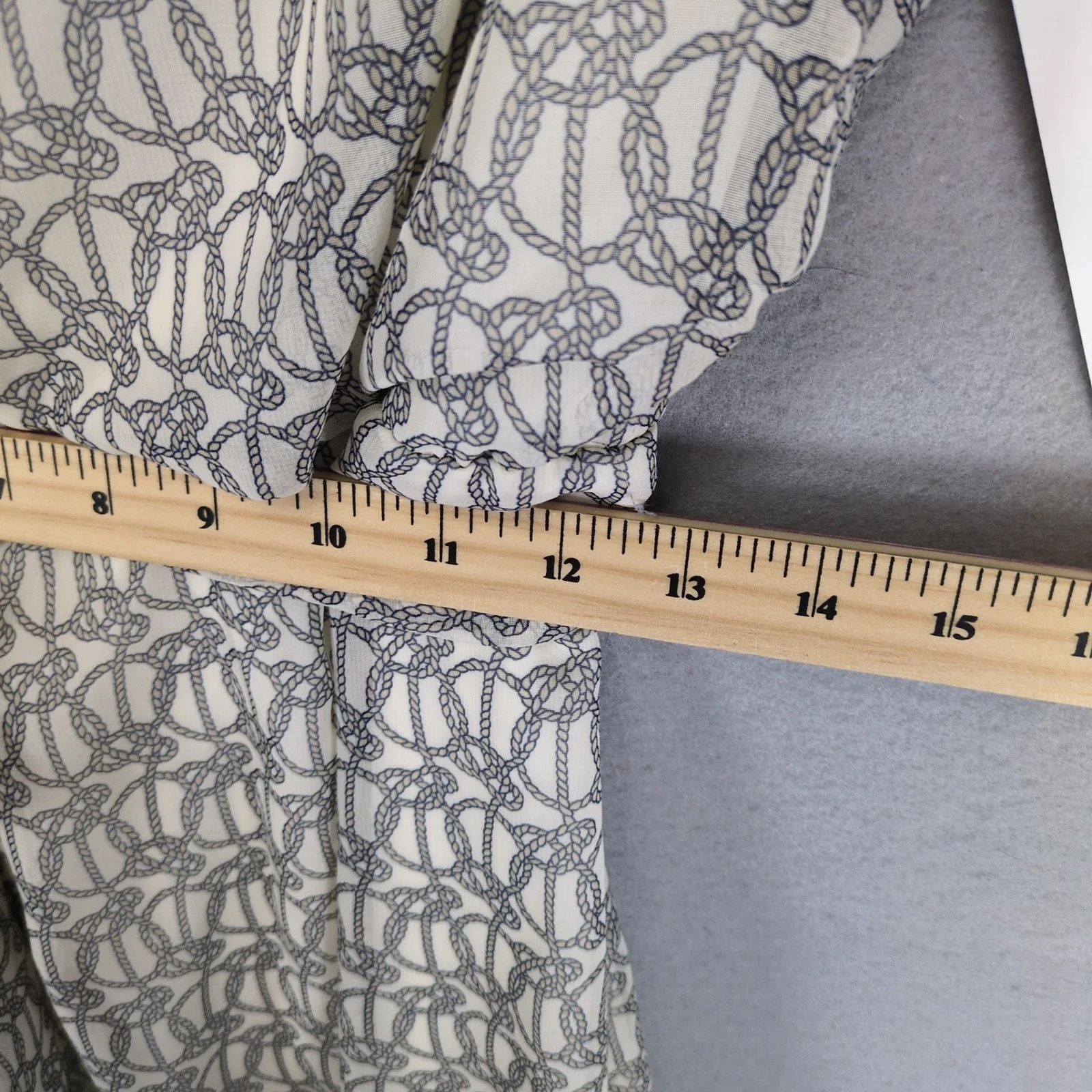 Other NWT Robbie Bee Blouson Dress Sz 14 Midi Rope Print Tie Belt Size XL / US 12-14 / IT 48-50 - 7 Thumbnail