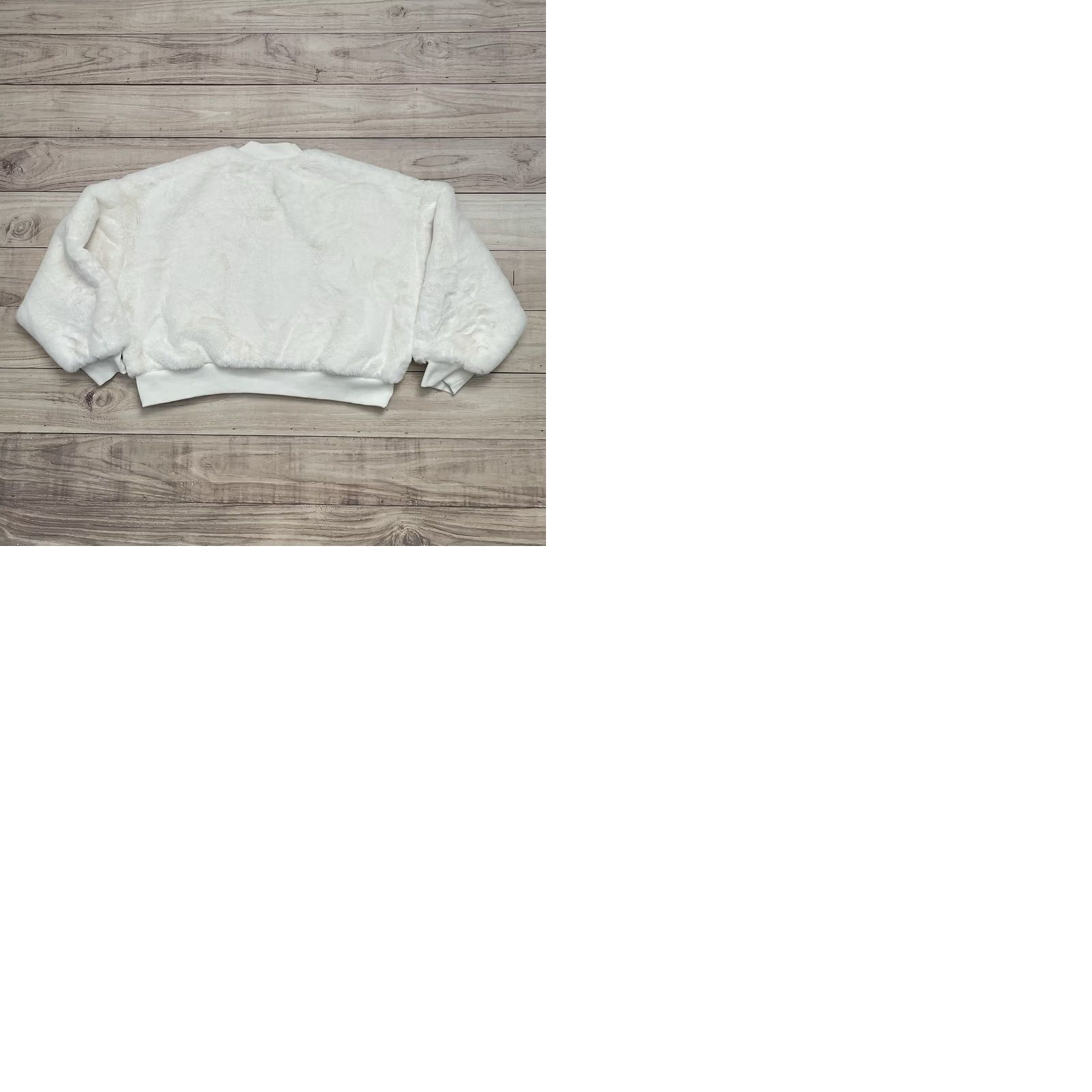 Nike VINTAGE? No – ignore. Reversible Faux Fur Satin Bomber Jacket Nike Women M White NWT FB8692-133 jacket Size M / US 6-8 / IT 42-44 - 10 Thumbnail