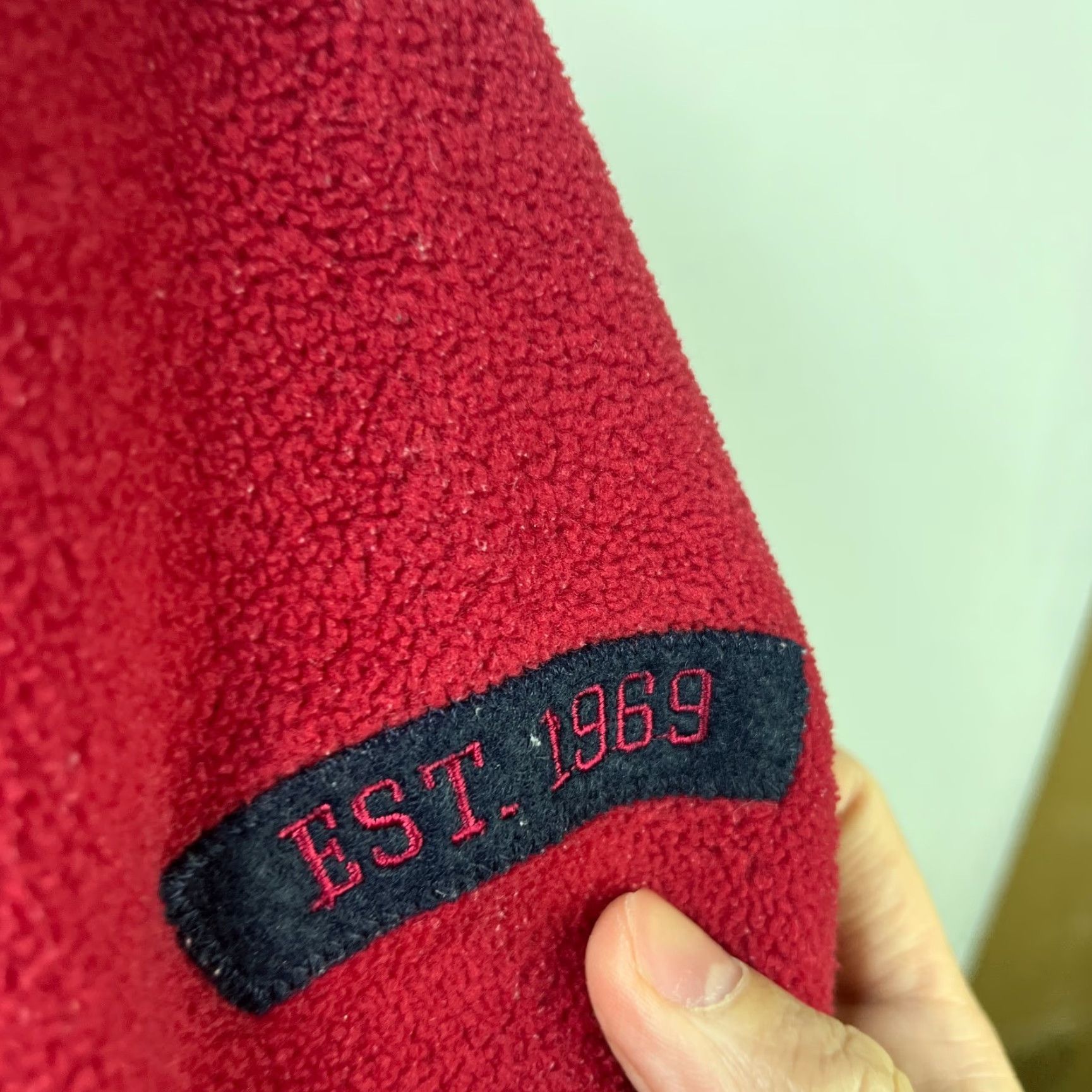 Gap VINTAGE Gap Hoodie Shirt Men S Red 90s Fleece Pullover Size US S / EU 44-46 / 1 - 3 Thumbnail