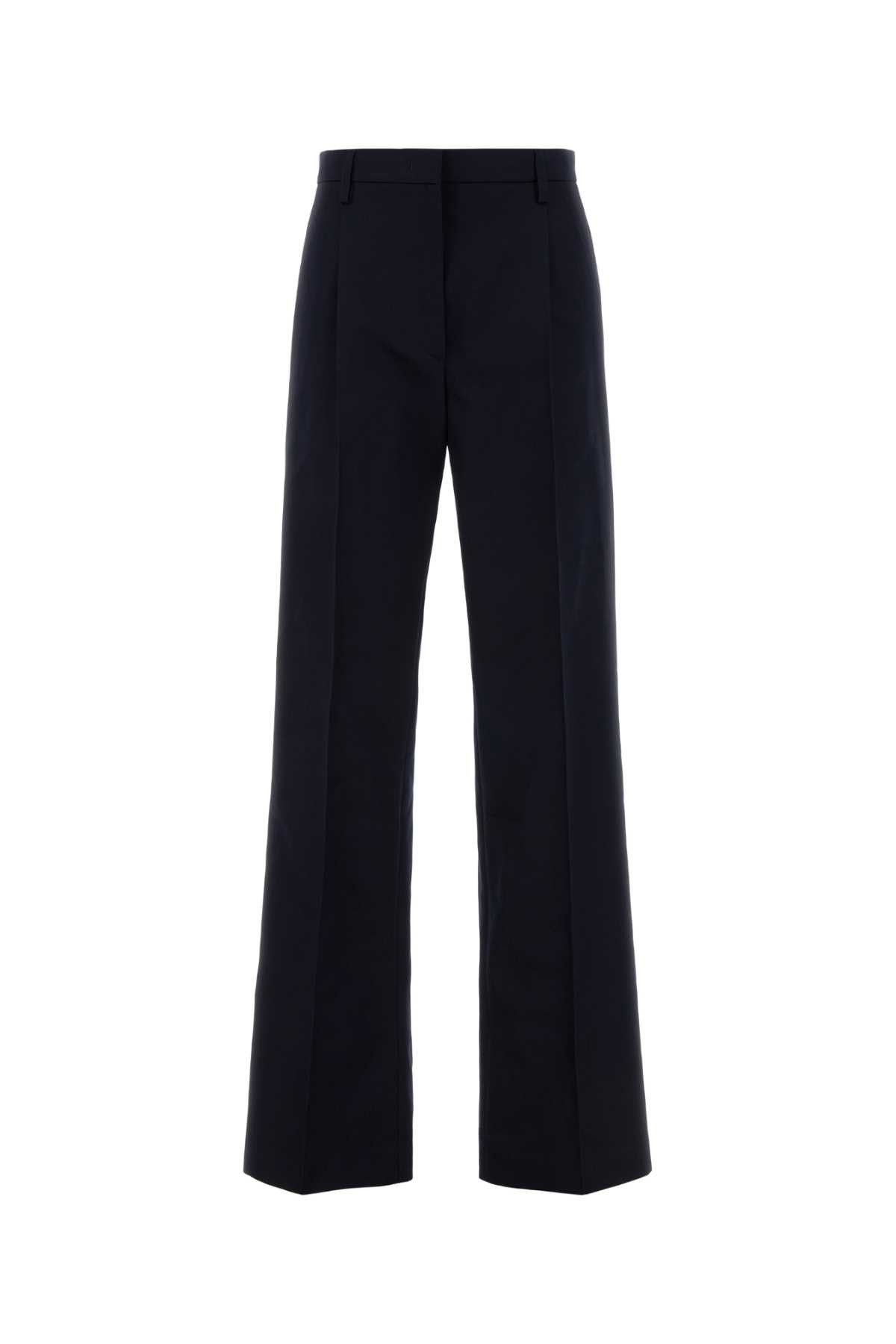 Prada Navy Cotton Pant Size 28" / US 6 / IT 42 - 1 Thumbnail