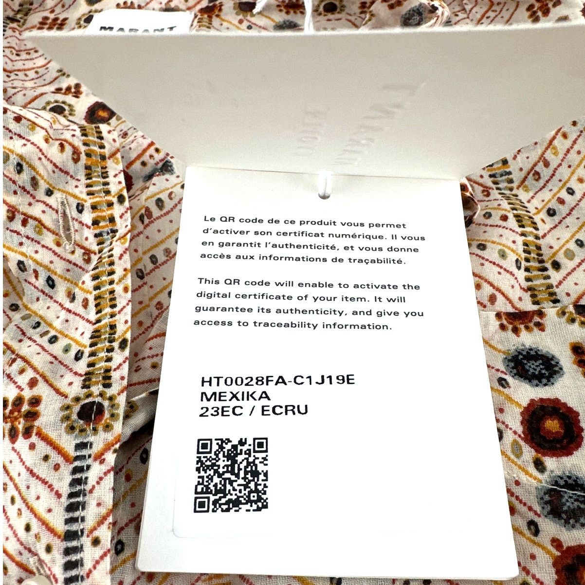 Isabel Marant Etoile Marant Etoile Ecru Mexika Printed Cotton Blouse 38 | Medium Size M / US 6-8 / IT 42-44 - 4 Thumbnail