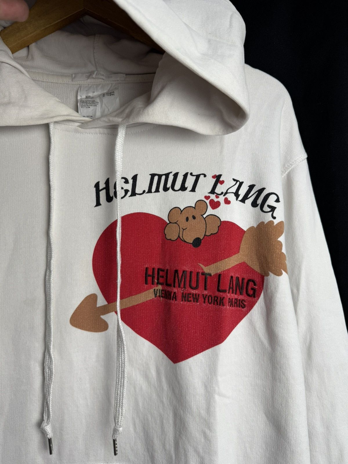 Helmut Lang Helmut Lang heart logo hoodie Size US XL / EU 56 / 4 - 8 Thumbnail
