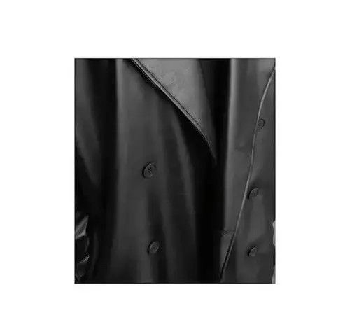 Designer × Japanese Brand Korean style Long Black Faux Leather trench coat Size US L / EU 52-54 / 3 - 3 Thumbnail