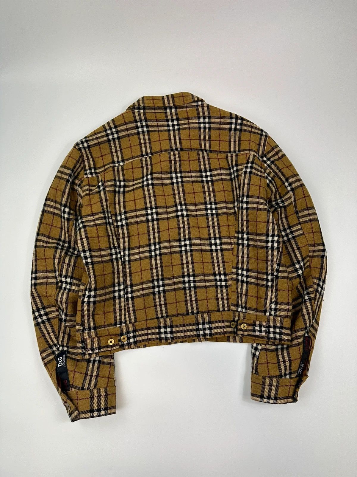Dolce & Gabbana Dolce Gabbana 00’s Wool Tartan Checkered Trucker Jacket Size US L / EU 52-54 / 3 - 4 Thumbnail