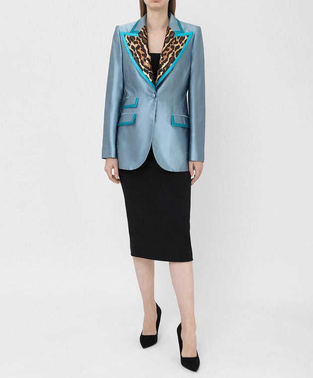 Dolce & Gabbana o1y0825 Blazer in Pastel Blue Size XS / US 0-2 / IT 36-38 - 5 Thumbnail