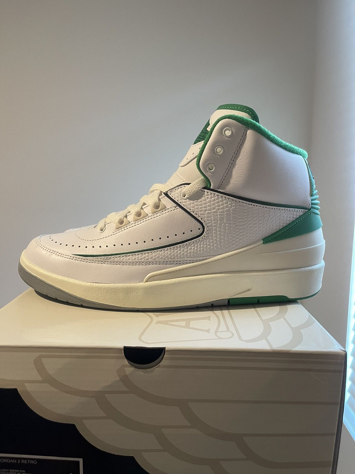 Pre-owned Jordan Nike Air Jordan 2 Retro Lucky Green Shoes In Multicolor