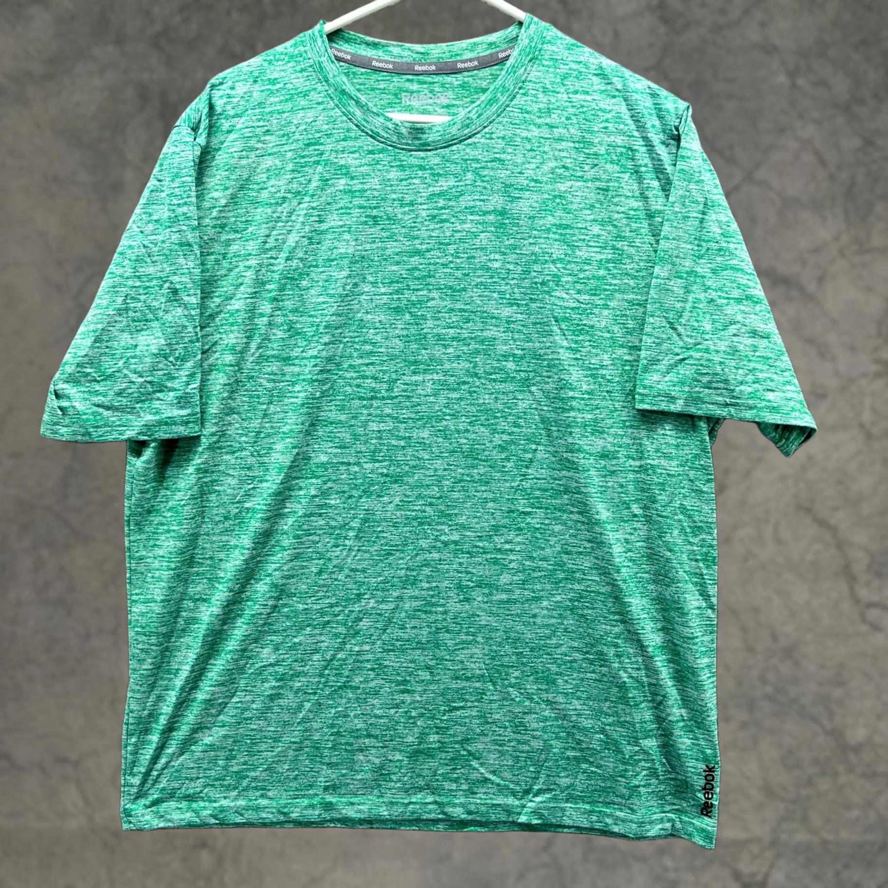 Reebok VINTAGE Reebok Shirt Mens XL Green Heather Athletic Jersey Crewneck Playdry Training Gym Size US XL / EU 56 / 4 - 1 Thumbnail
