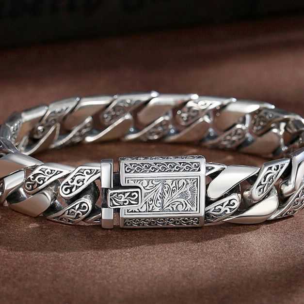 Jewelry S925 Timeless Vine Garland Buckle Retro Tank Bracelet Size ONE SIZE - 7 Thumbnail