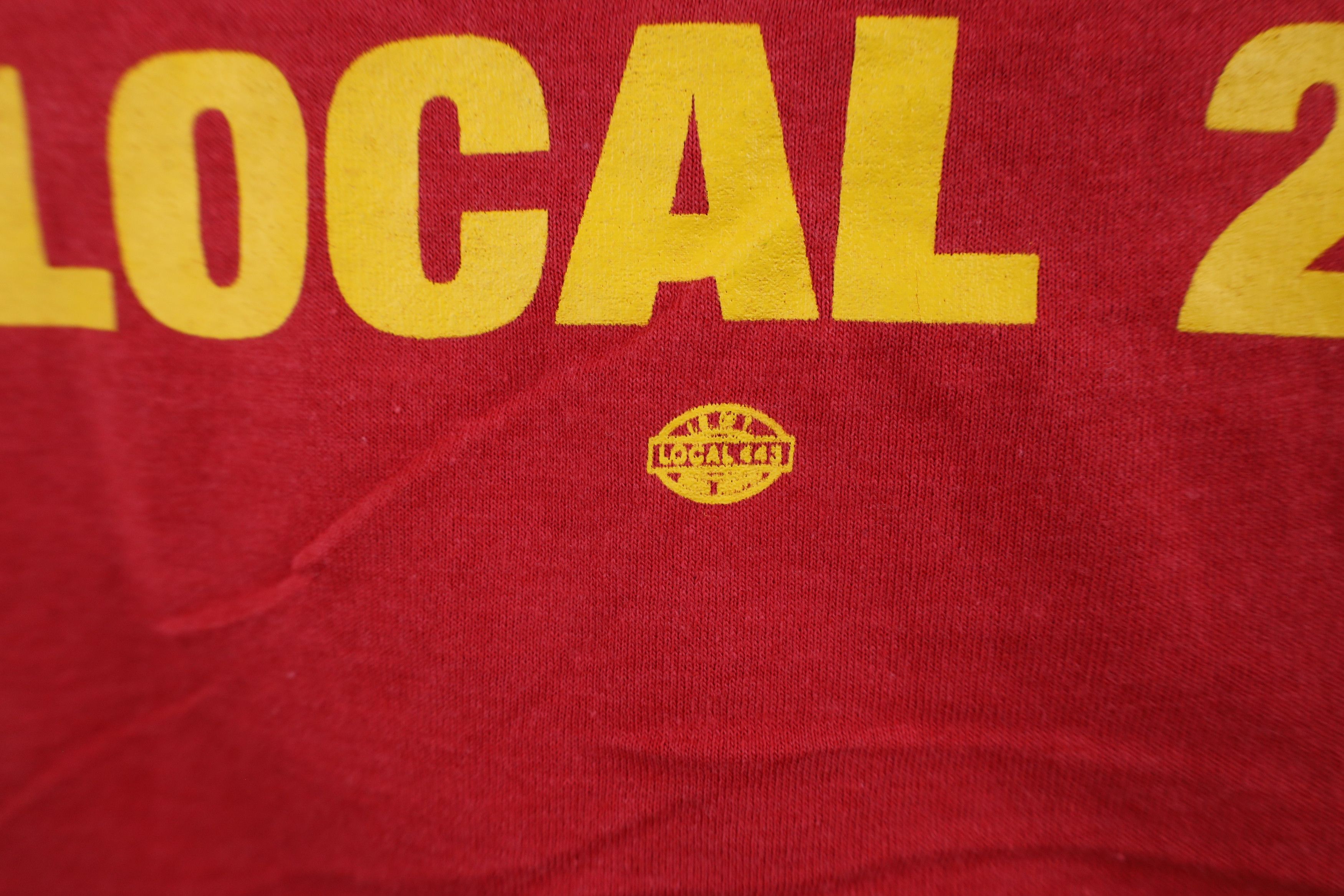 Vintage Deadstock Vintage 90s 20 Teamsters Union T-Shirt Red USA Size US XL / EU 56 / 4 - 5 Thumbnail
