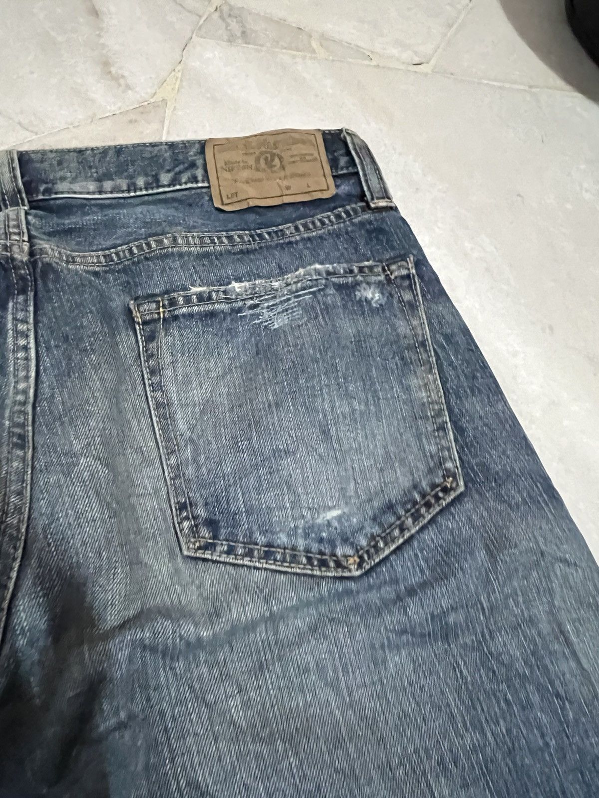If Six Was Nine × Le Grande Bleu (L.G.B.) × Seditionaries 🌈Flare Japanese Back Number Distressed Jean Ripped Size US 34 / EU 50 - 15 Thumbnail